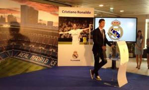 Ronaldo addresses the media, in Madrid on Sunday.