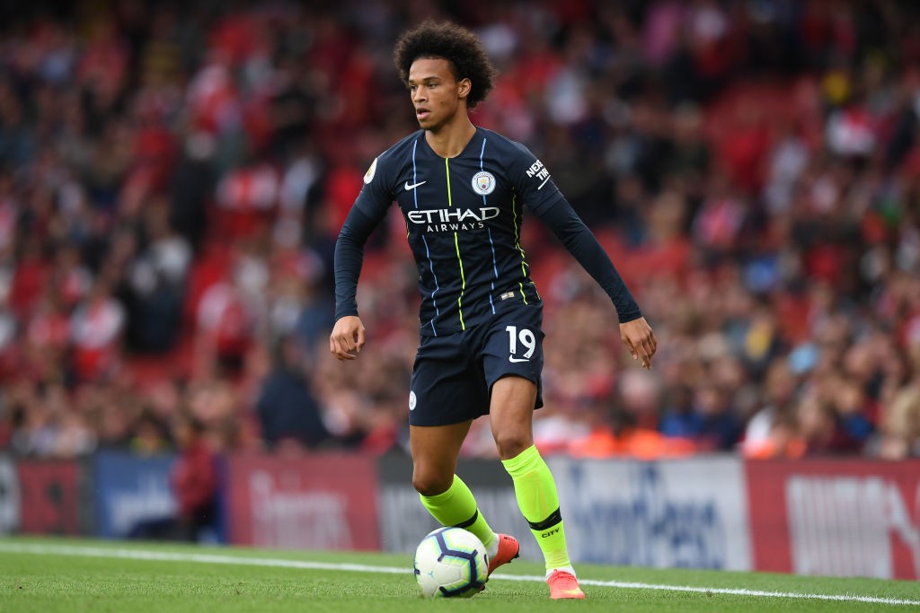 Leroy Sane has impressed Guardiola meaning he could start against Cardiff City. (Photo courtesy: AFP/Getty)