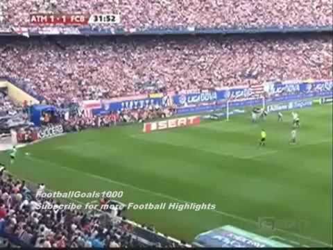 Atletico Madrid VS FC Barcelona 1-2 Goals & Highlights (La Liga) 19/09/2010