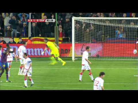 FC Barcelona vs Osasuna 2-0 all goals (24/03/10) Ibra Bojan HQ