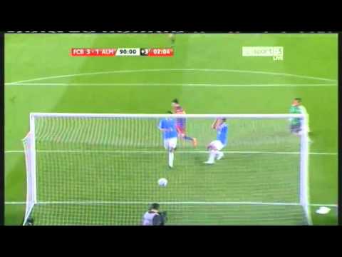 Lionel Messi second goal | FC Barcelona 3-1 Almeria | 9/4/2011