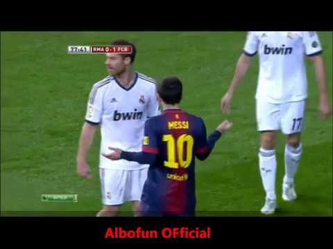 Arbeloa & Alonso slaps Messi's face! 30.01.2013 HQ Real Madrid v Barcelona