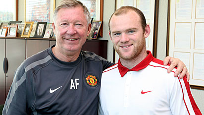 United manager Ferguson had his run-ins with Eriksson over his talented striker Wayne Rooney
