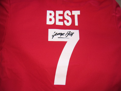 Official George Best Number 7 T-Shirt: Buy Online on Offer