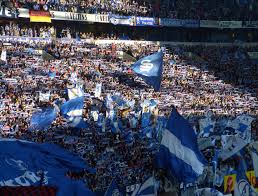 The Schalke fans will be hoping to paint the valley blue
