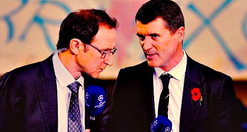 Martin O'neill (left) and Roy Keane (right) | Republic of Ireland Manager and Assistant Manager respectively | Republic of Ireland vs USA - Team News, Tactics, Lineups And Prediction