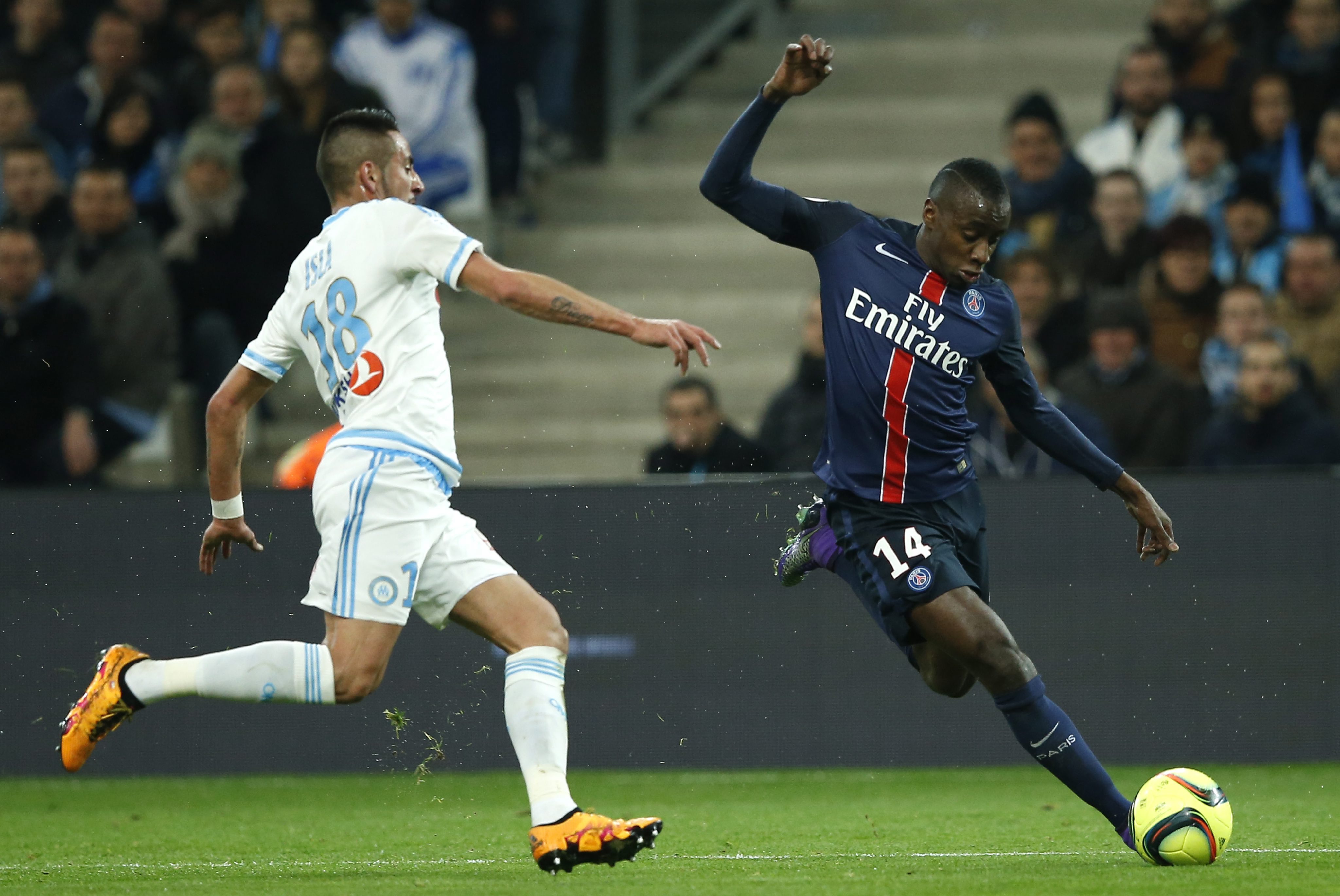 Blaise Matuidi could very well be seen honing his skills in Serie A with L'Equipe reporting that the midfielder is close to completing a move to Juventus. (Picture Courtesy - AFP/Getty Images)
