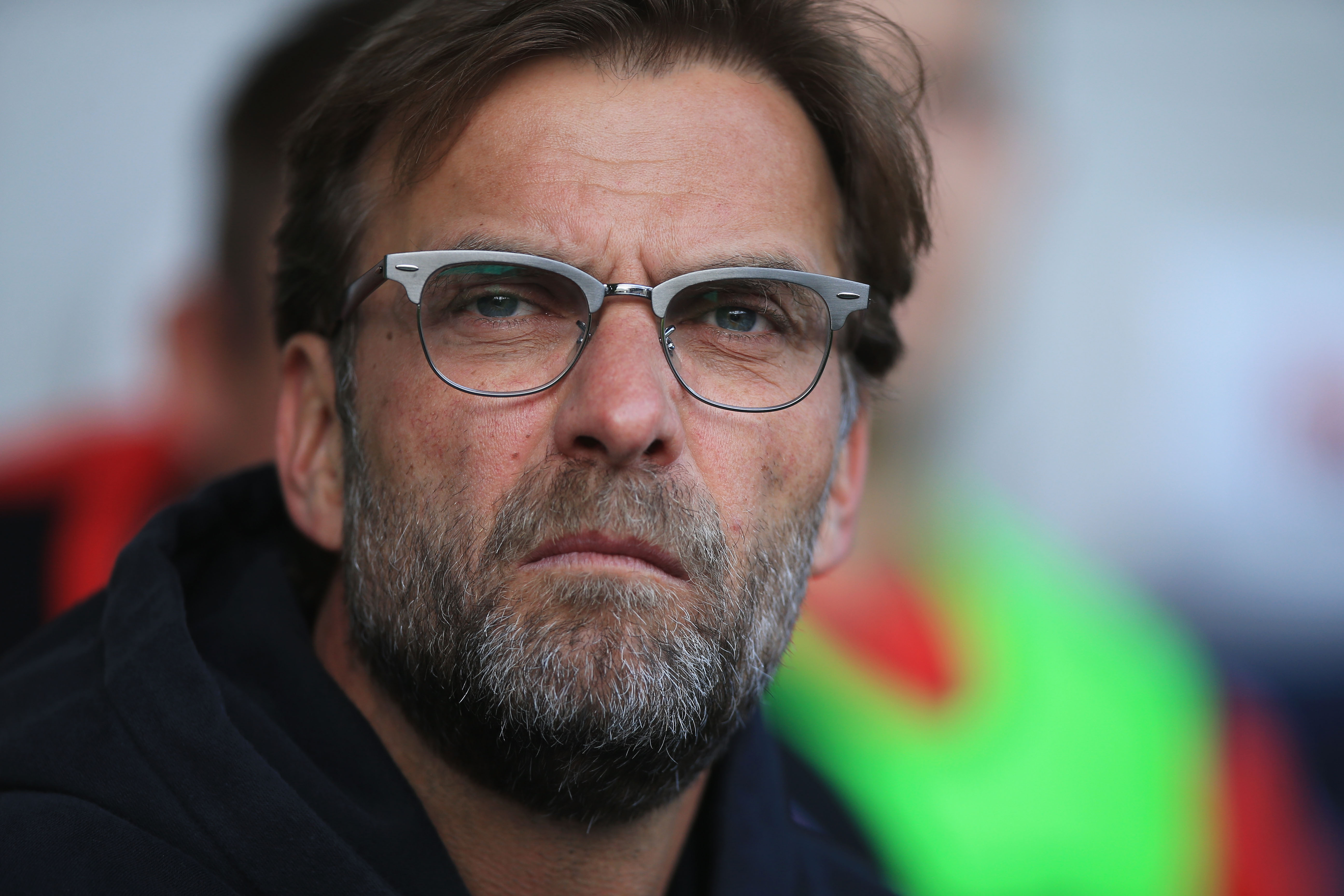 WEST BROMWICH, ENGLAND - MAY 15:  Jurgen Klopp, manager of Liverpool looks on during the Barclays Premier League match between West Bromwich Albion and Liverpool at The Hawthorns on May 15, 2016 in West Bromwich, England.  (Photo by Ben Hoskins/Getty Images)