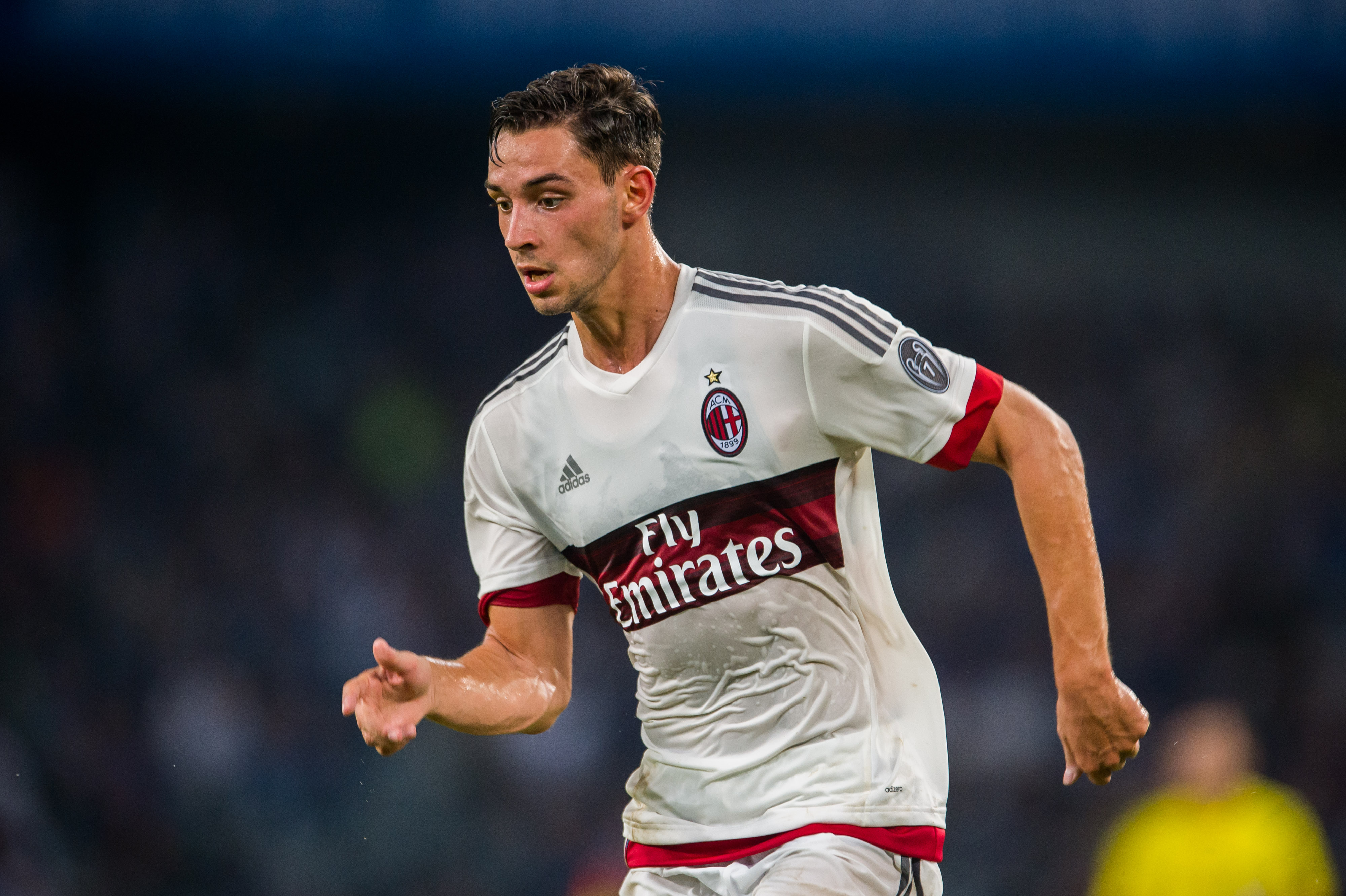 SHENZHEN, CHINA - JULY 25:  Mattia De Sciglio of AC Milan in action during the AC Milan vs FC Internacionale as part of the International Champions Cup 2015 at the looks onnggang Stadium on July 25, 2015 in Shenzhen, China.  (Photo by Aitor Alcalde/Getty Images)