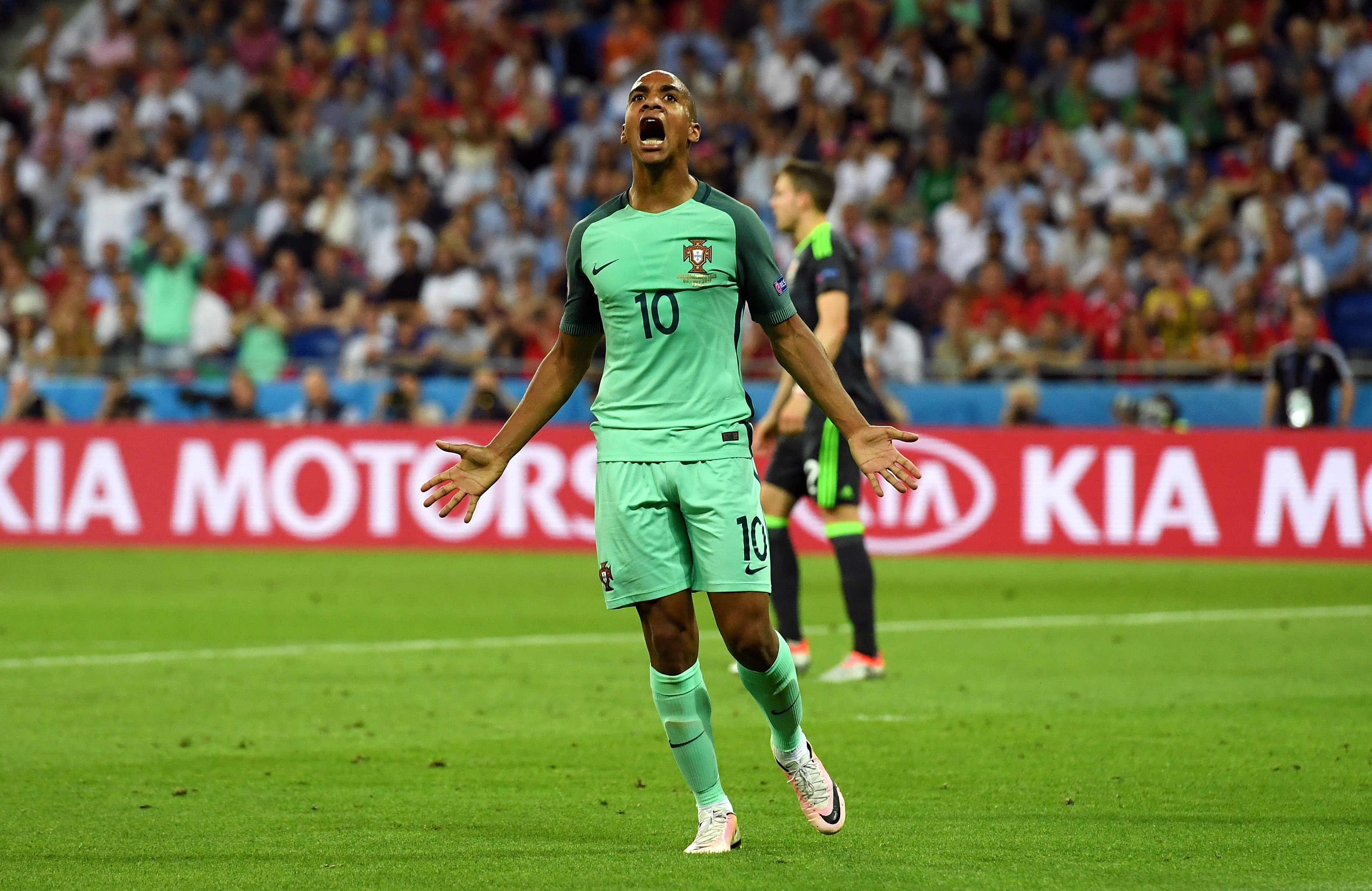 LYON, FRANCE - JULY 06:  Joao Mario of Portugal reacts during the UEFA EURO 2016 semi final match between Portugal and Wales at Stade des Lumieres on July 6, 2016 in Lyon, France.  (Photo by Stu Forster/Getty Images)