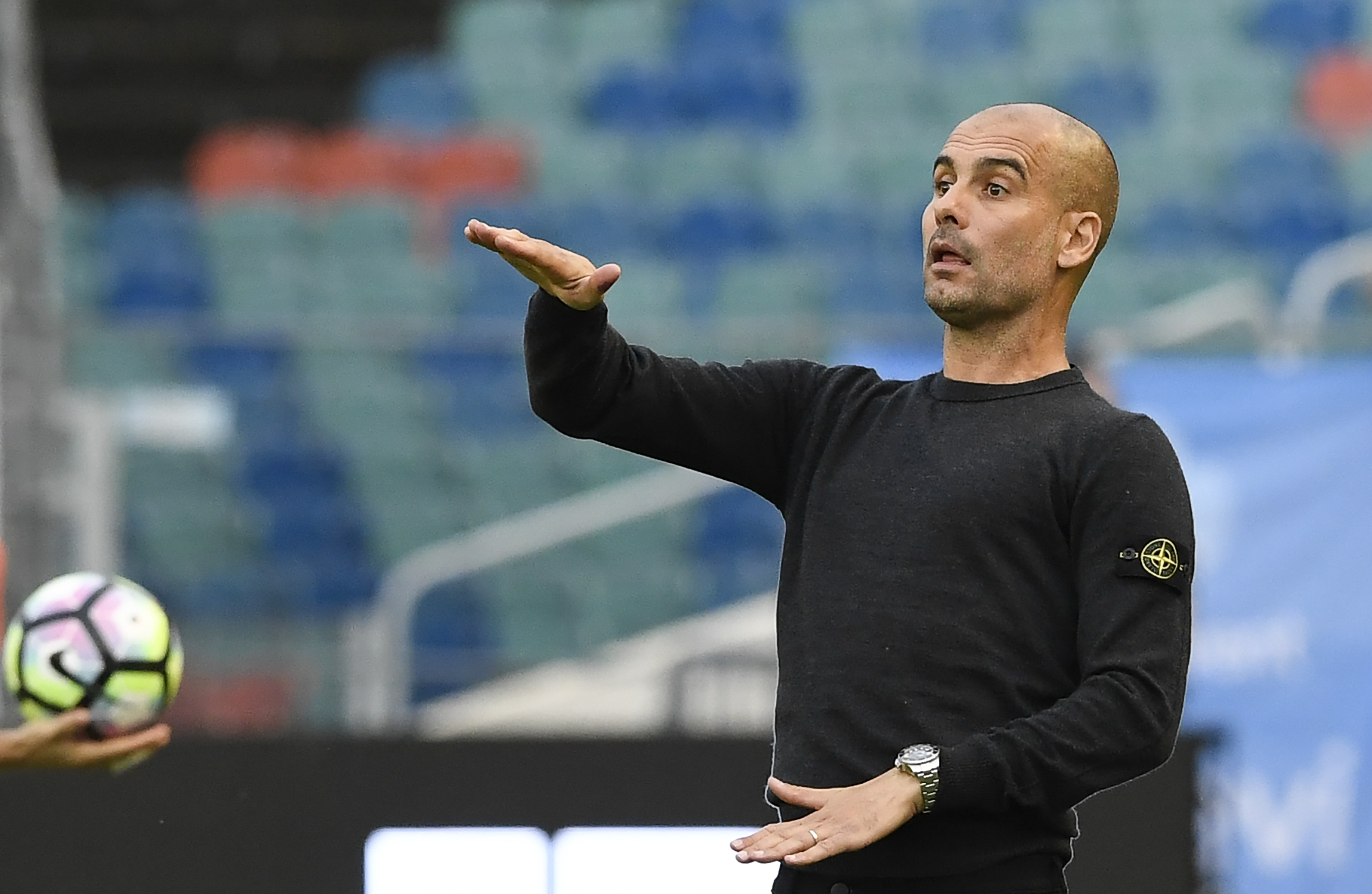 Pep finding some consistency in rotation? (Picture Courtesy - AFP/Getty Images)