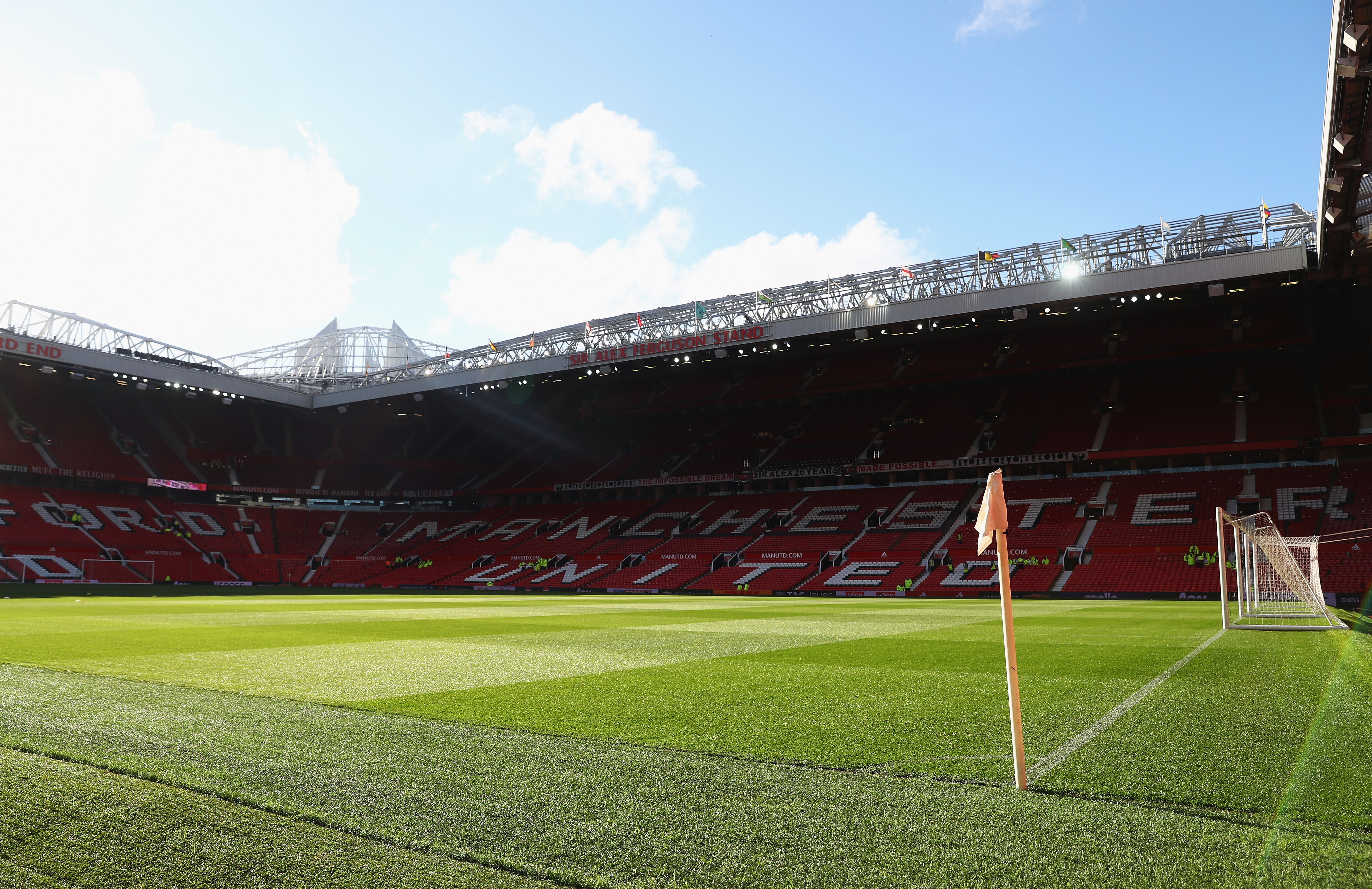 MANCHESTER, ENGLAND - AUGUST 19: A general view inside the ground prior to the Premier League match between Manchester United and Southampton at Old Trafford on August 19, 2016 in Manchester, England.  (Photo by Michael Steele/Getty Images)
