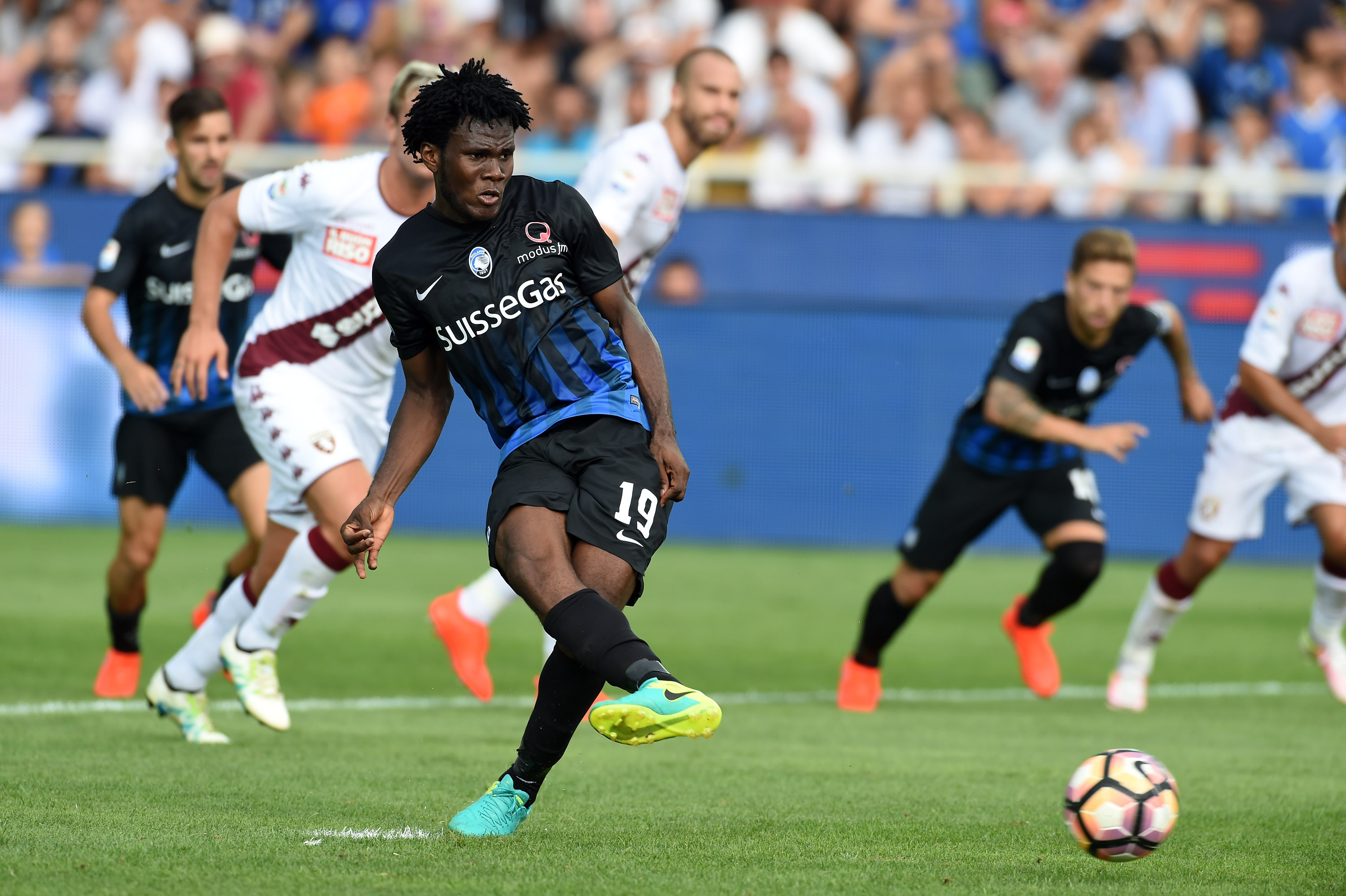 Kessie has captured the imagination of the Serie A followers with a magical start to the season and the 19-year-old has already made public of his affection towards Manchester United. (Picture Courtesy - AFP/Getty Images)