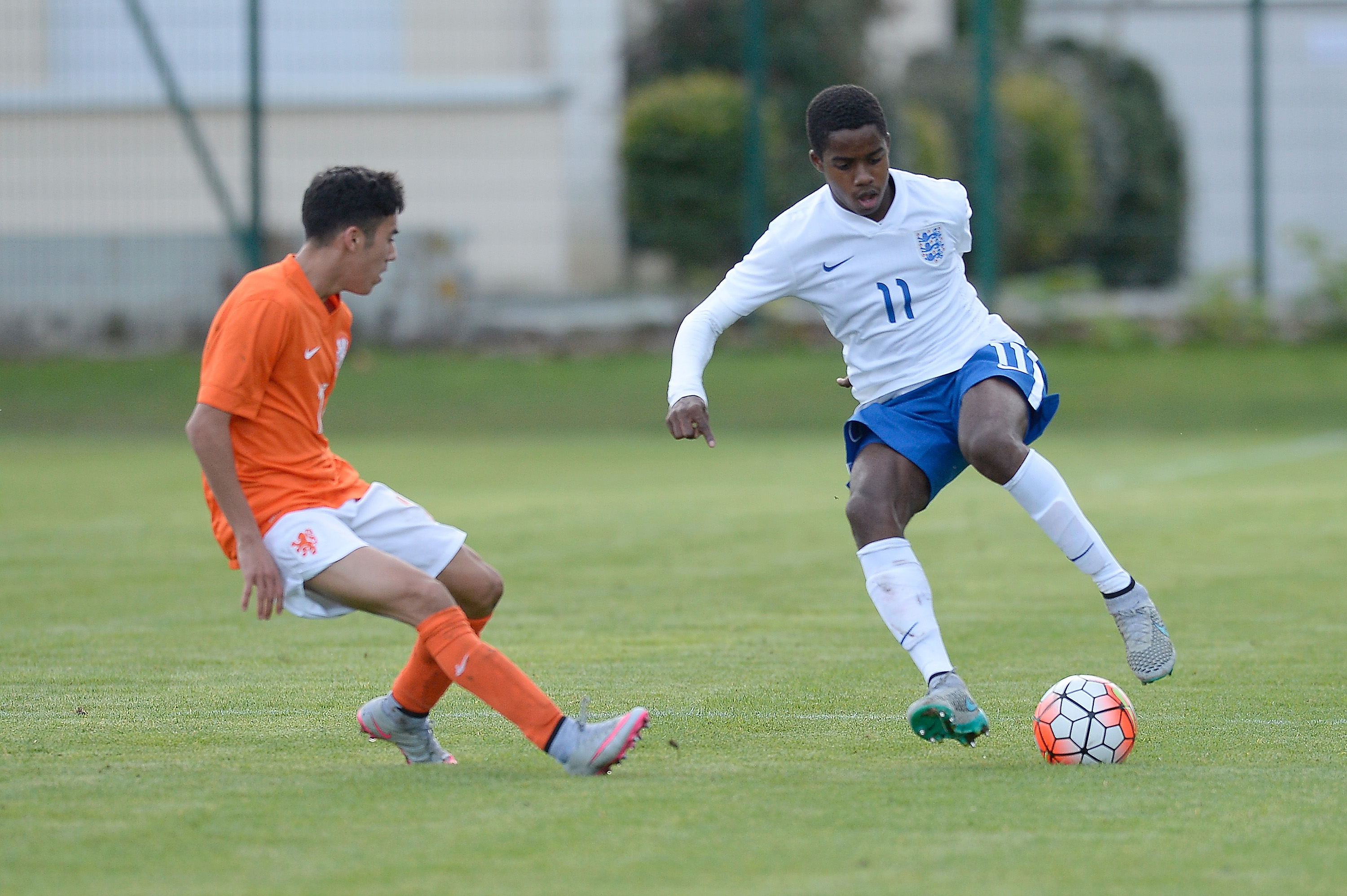 BOISSY-SAINT-LEGER, FRANCE - OCTOBER 29:  Ryan Sessegnon of England in action during the Tournoi International game between England U16 and the Netherlands U16  on October 29, 2015 in Boissy-Saint-Leger, France.  (Photo by Aurelien Meunier/Getty Images)