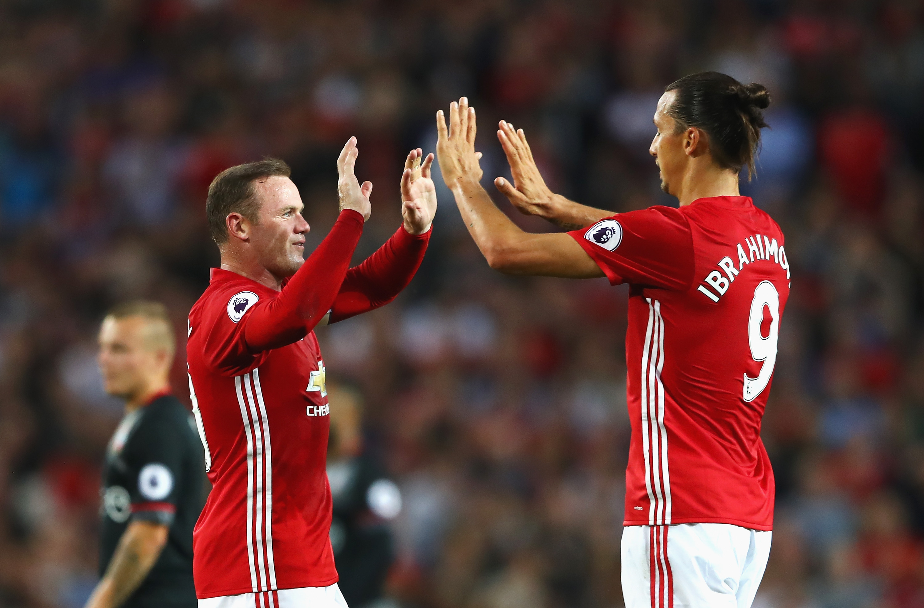 Zlatan and Rooney would need to swap places at times according to Mourinho's tactics to partner Rashford. (Picture Courtesy - AFP/Getty Images)