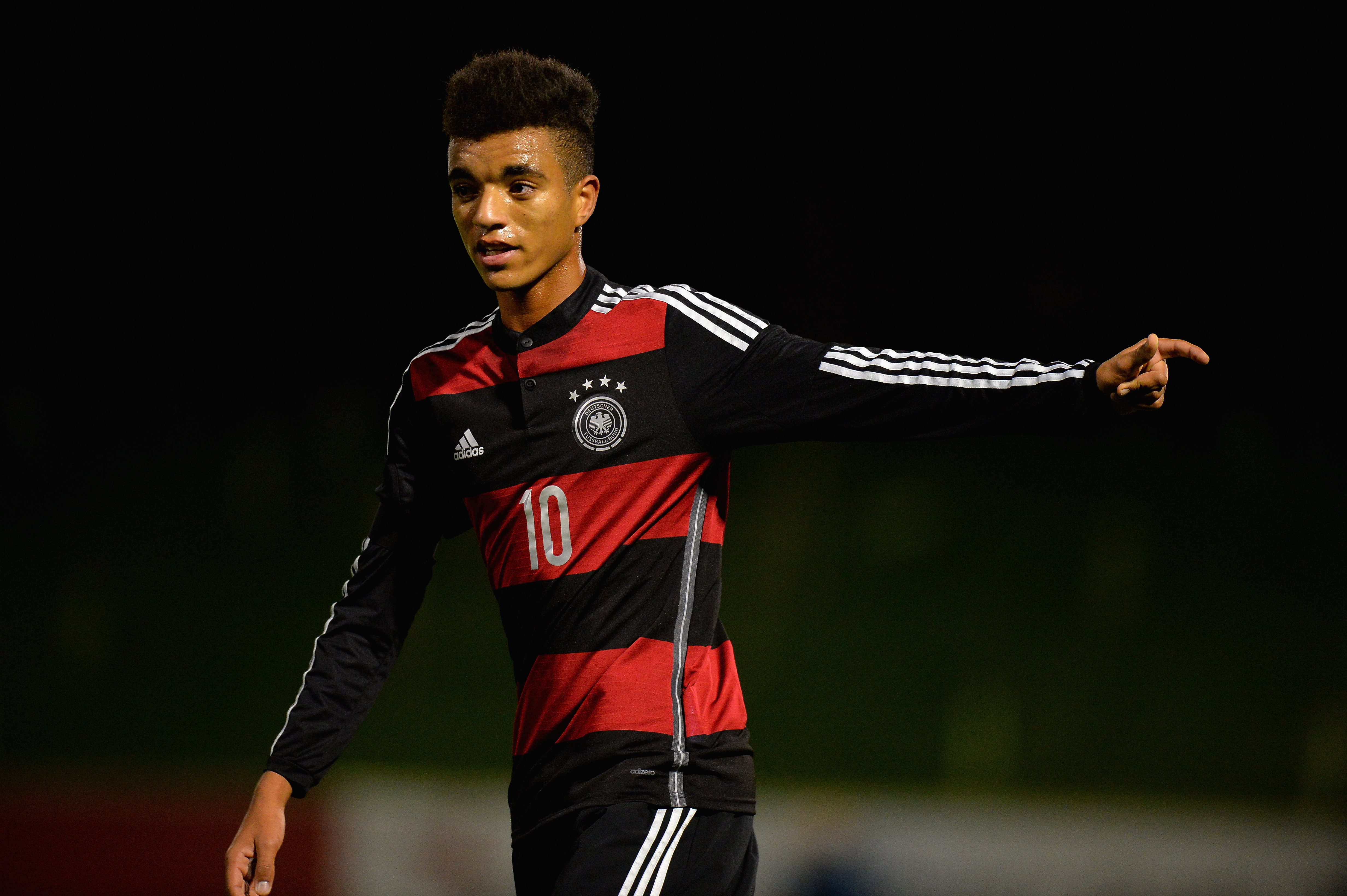 BURTON-UPON-TRENT, ENGLAND - NOVEMBER 18:  Timothy Tillman of Germany during the U17s International Friendly match between England U17 and Germany U17 at St Georges Park on November 18, 2015 in Burton-upon-Trent, England. (Photo by Tony Marshall/Getty Images)