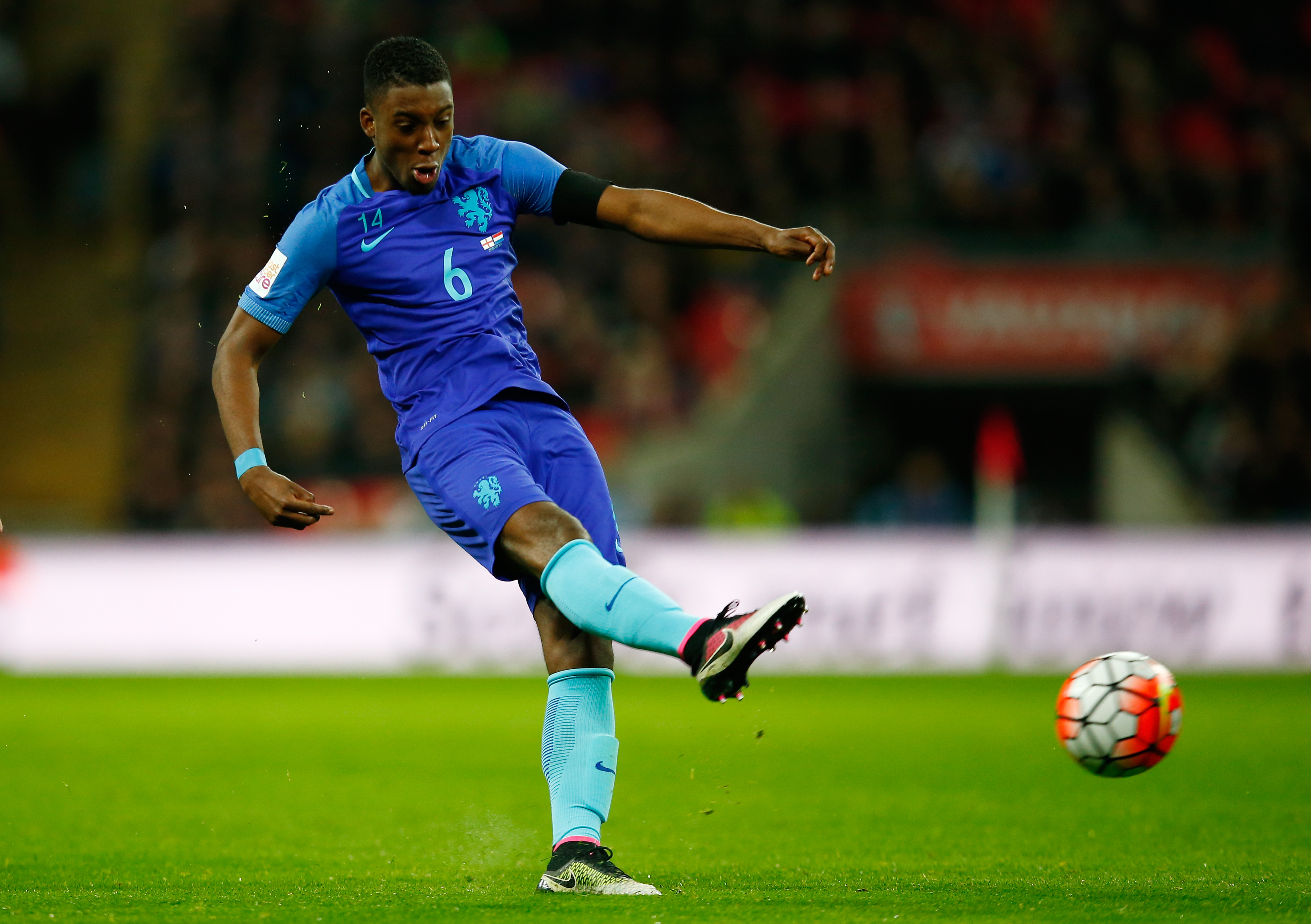 LONDON, ENGLAND - MARCH 29:  Riechedly Bazoer of the Netherlands during the International Friendly match between England and Netherlands at Wembley Stadium on March 29, 2016 in London, England.  (Photo by Julian Finney/Getty Images)