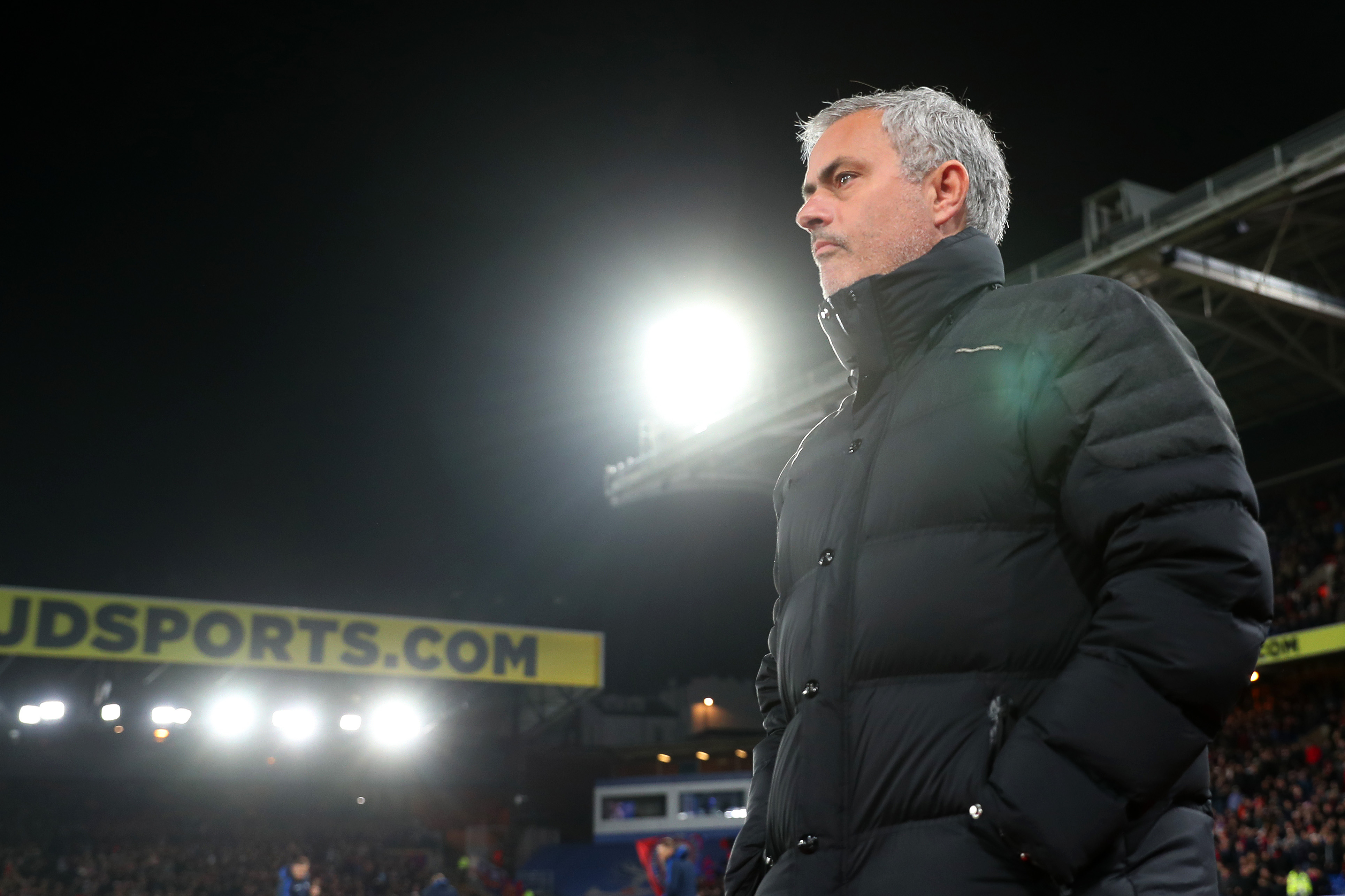 LONDON, ENGLAND - DECEMBER 14: Jose Mourinho, Manager of Manchester United looks on during the Premier League match between Crystal Palace and Manchester United at Selhurst Park on December 14, 2016 in London, England.  (Photo by Christopher Lee/Getty Images)