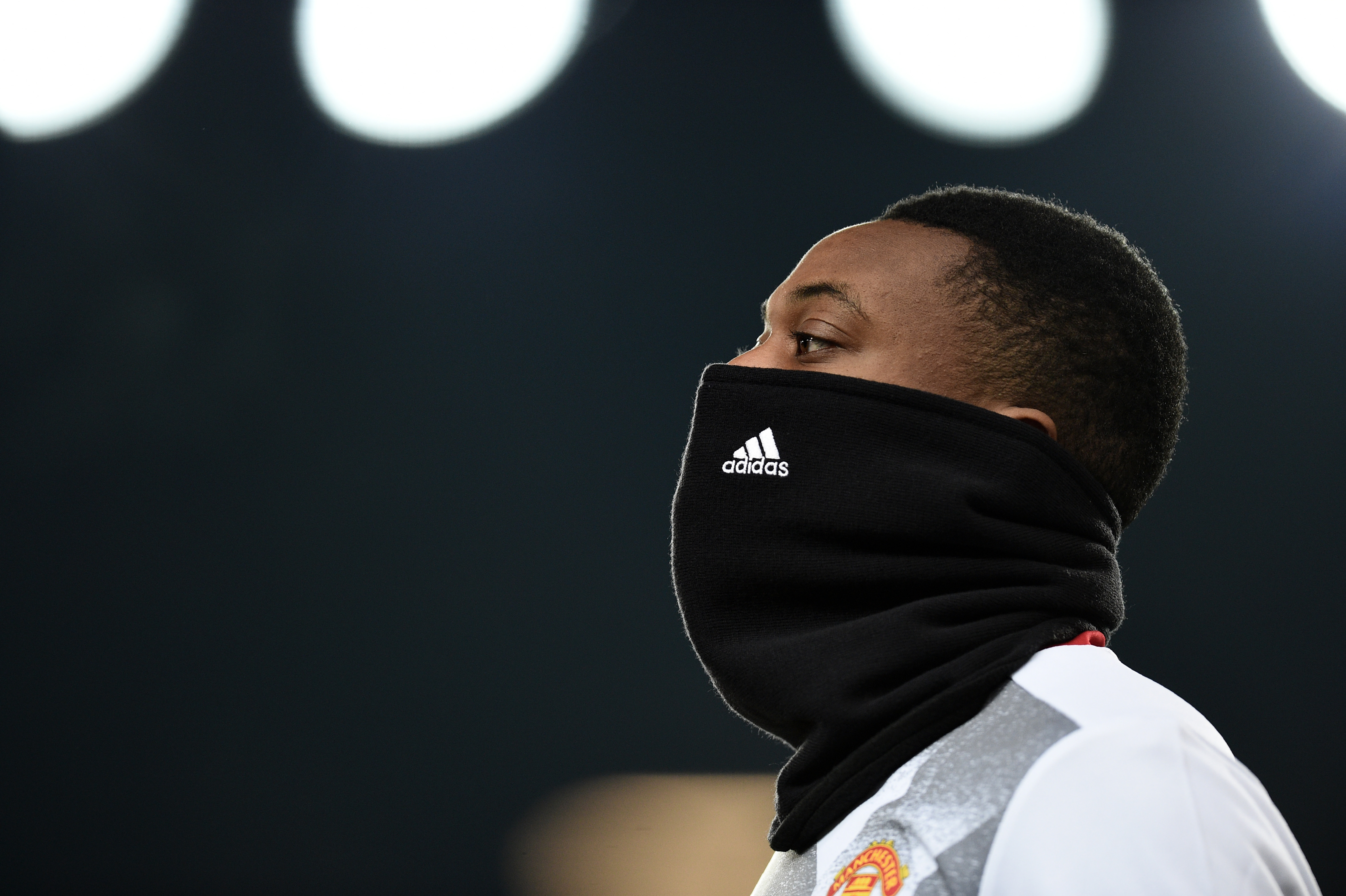 Manchester United's French striker Anthony Martial warms up ahead of the EFL (English Football League) Cup quarter-final football match between Manchester United and West Ham United at Old Trafford in Manchester, north west England, on November 30, 2016. / AFP / Oli SCARFF / RESTRICTED TO EDITORIAL USE. No use with unauthorized audio, video, data, fixture lists, club/league logos or 'live' services. Online in-match use limited to 75 images, no video emulation. No use in betting, games or single club/league/player publications.  /         (Photo credit should read OLI SCARFF/AFP/Getty Images)