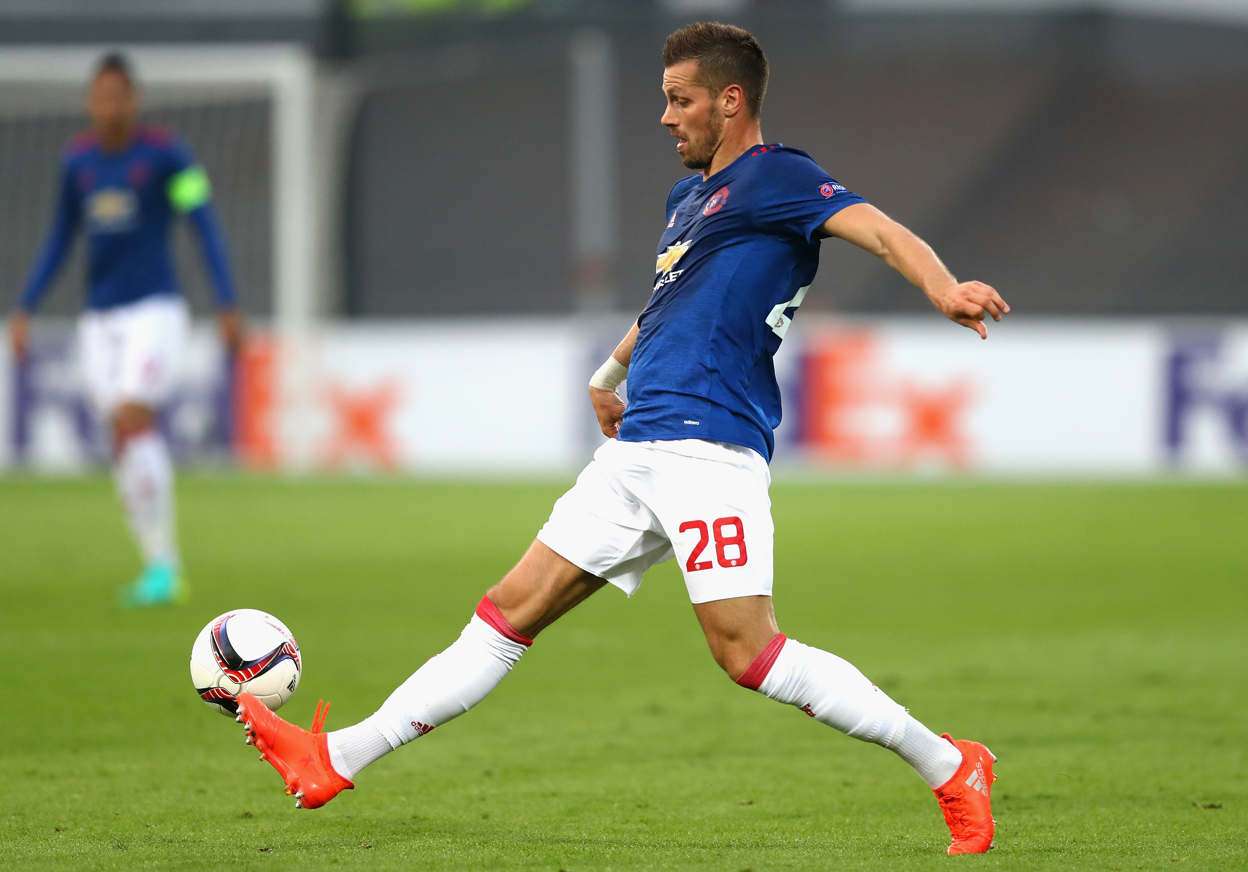 The Manchester United ordeal is over - Morgan Schneiderlin is on his way to Everton. (Photo courtesy - Dean Mouhtaropoulos/Getty Images)