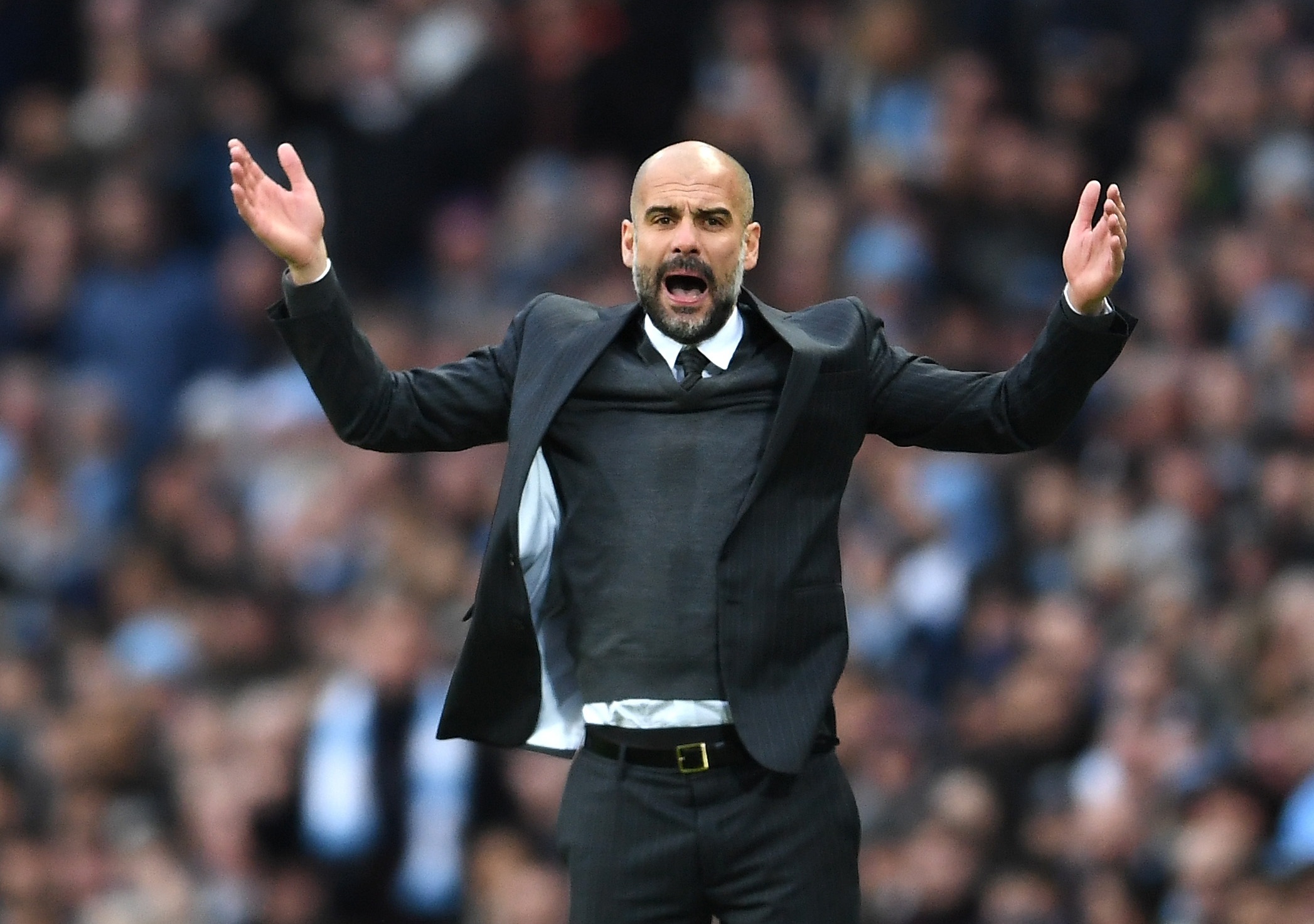 Pep's answer to how massive can Gabriel Jesus's impact be? (Picture Courtesy - AFP/Getty Images)