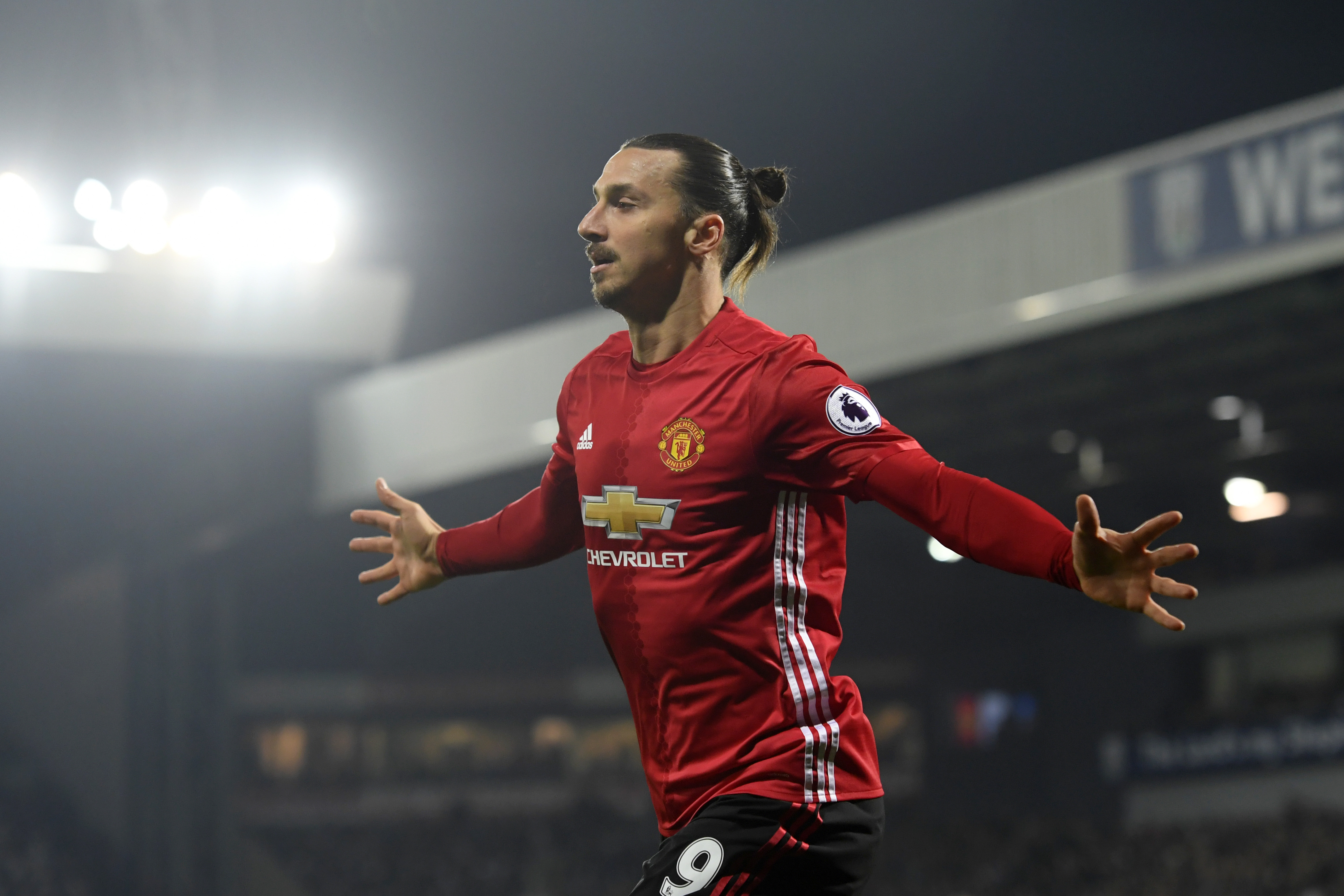 Stop me if you can - Zlatan Ibrahimovic has been at his prolific best for Manchester United this season. (Photo courtesy - Stu Forster/Getty Images)
