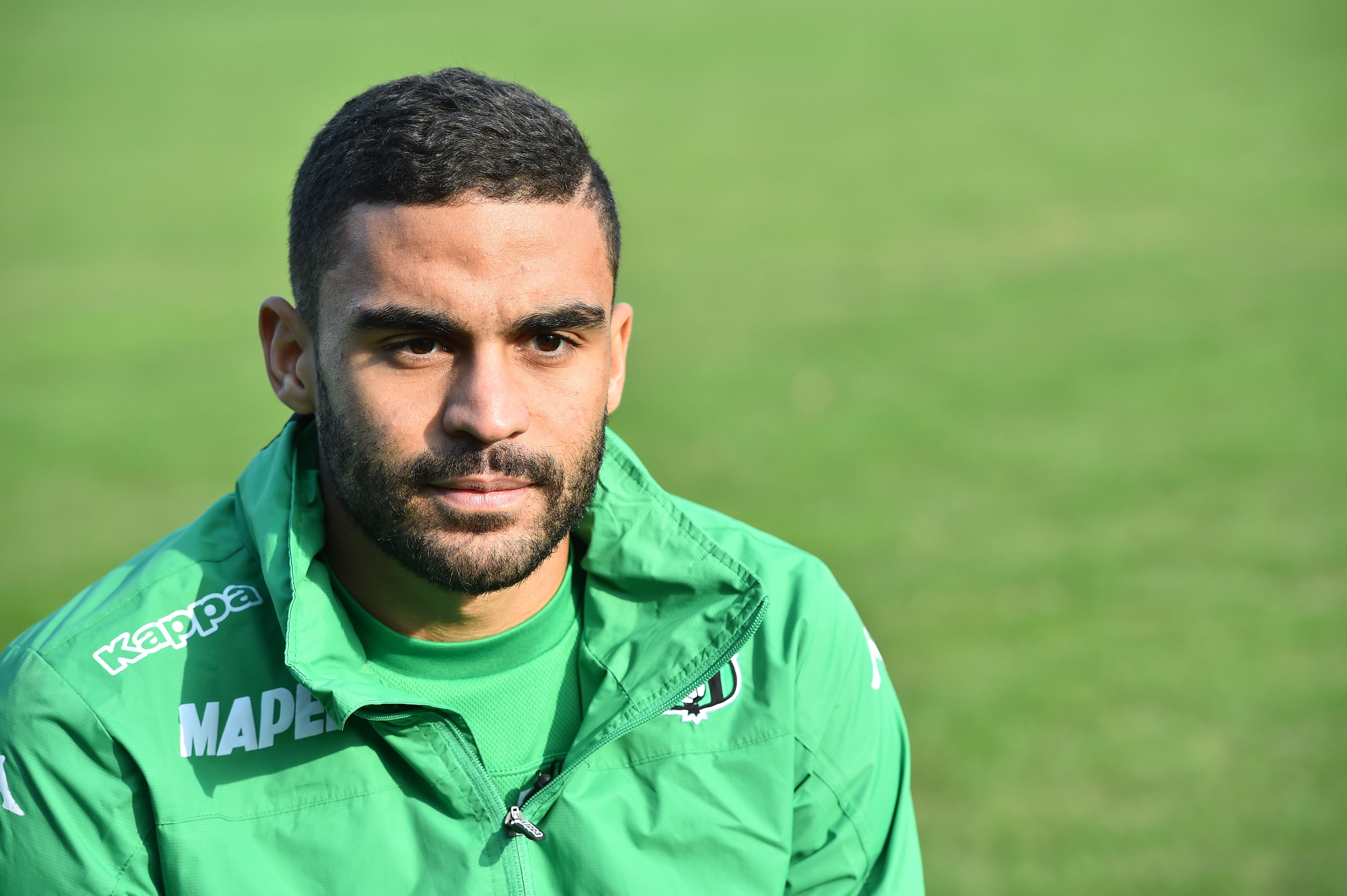 Sassuolo's forward Gregoire Defrel poses at the Sassuolo training stadium in Sassuolo, on November 16, 2016.   / AFP / GIUSEPPE CACACE        (Photo credit should read GIUSEPPE CACACE/AFP/Getty Images)