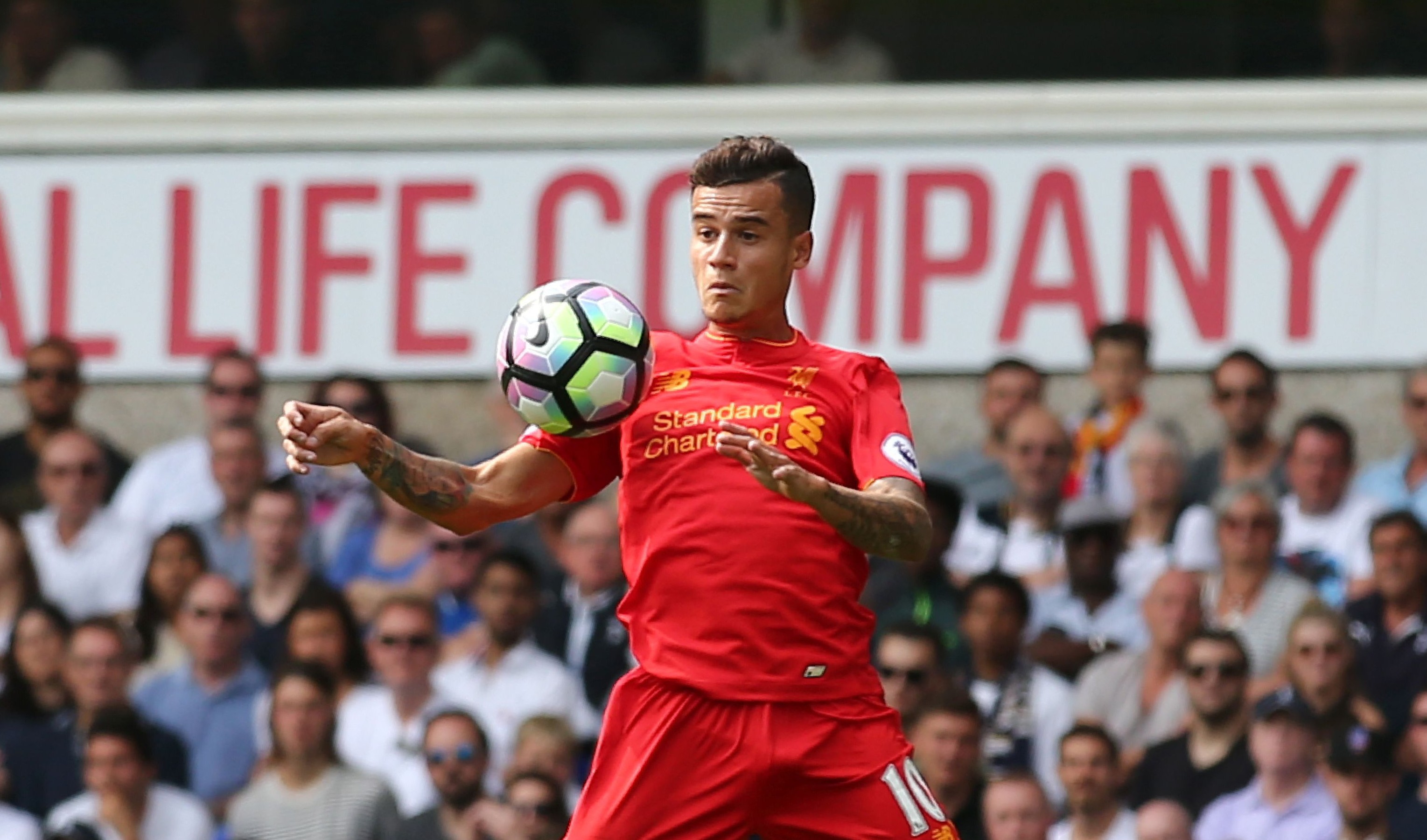 Coutinho aspires to become a legend for Liverpool. (Photo courtesy - Justin Tallis/AFP/Getty Images)