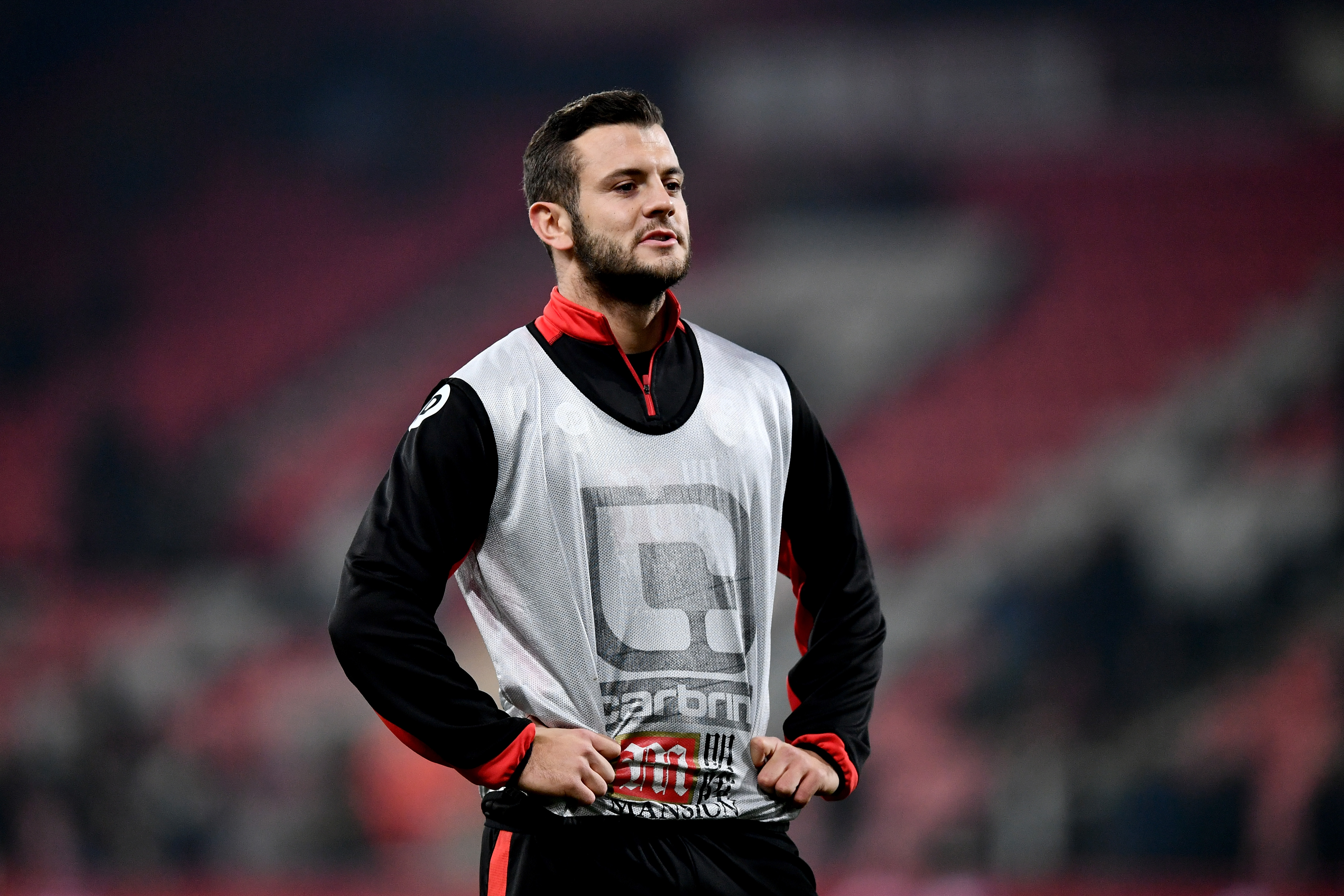 BOURNEMOUTH, ENGLAND - DECEMBER 13:  Jack Wilshere of AFC Bournemouth warms up prior to kickoff during the Premier League match between AFC Bournemouth and Leicester City at the Vitality Stadium on December 13, 2016 in Bournemouth, England.  (Photo by Dan Mullan/Getty Images)