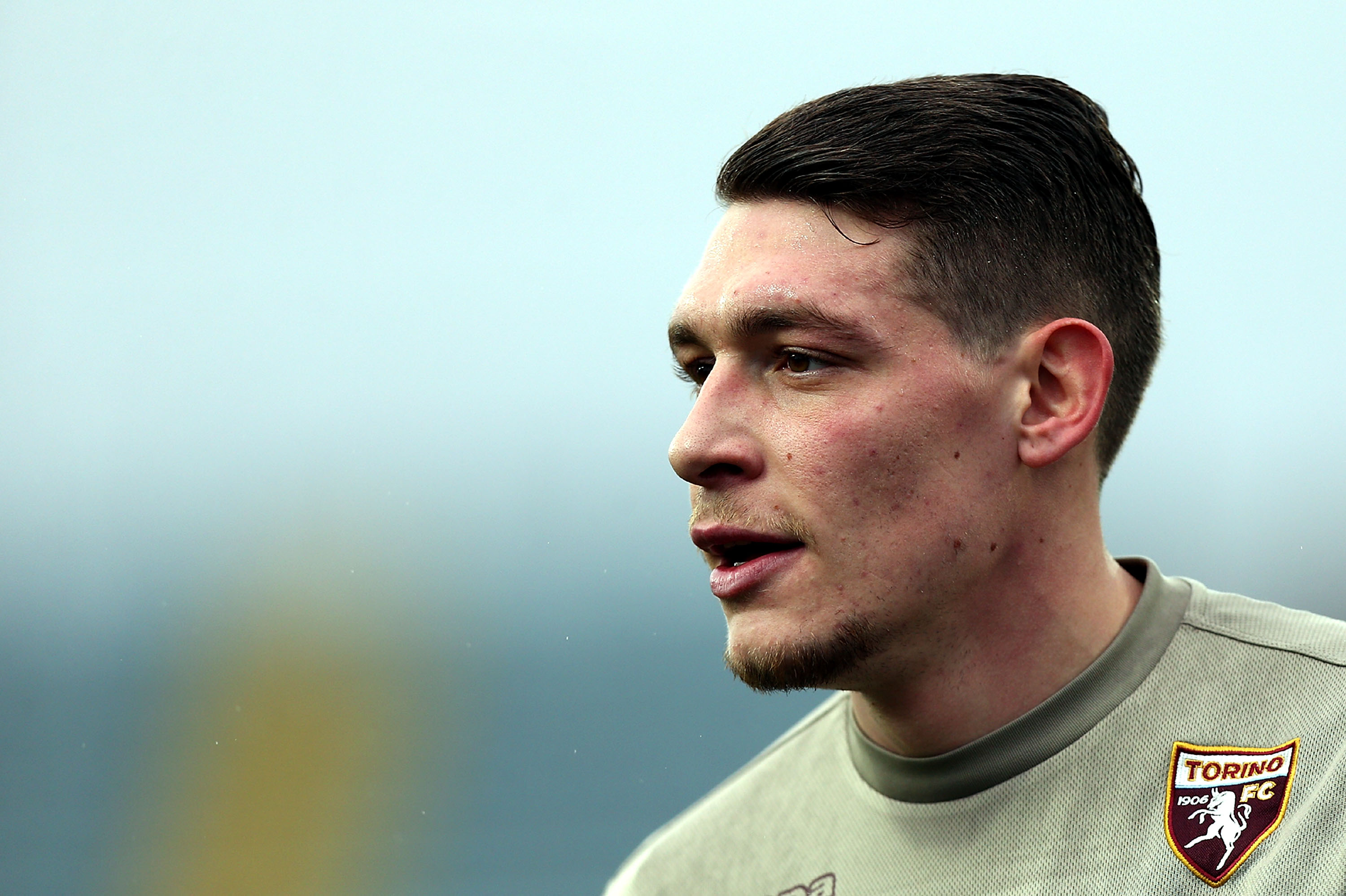 EMPOLI, ITALY - FEBRUARY 05: Andrea Belotti of FC Torino in action during heating prior to the Serie A match between Empoli FC and FC Torino at Stadio Carlo Castellani on February 5, 2017 in Empoli, Italy.  (Photo by Gabriele Maltinti/Getty Images)