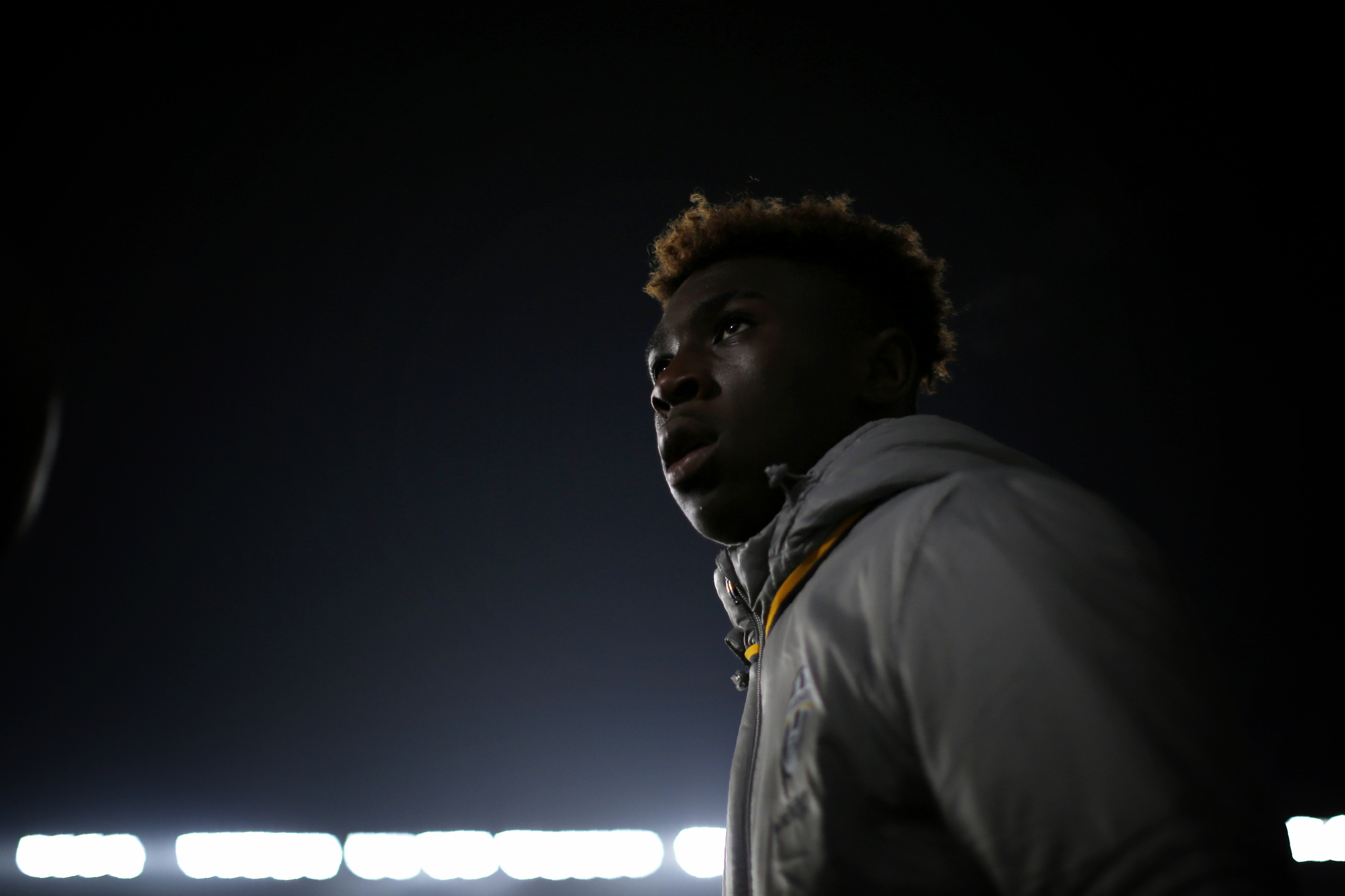 Juventus' Italian forward Moise Kean attends the Italian Serie A football match between Juventus and Pescara at the Juventus Stadium in Turin on November 19, 2016. / AFP / MARCO BERTORELLO        (Photo credit should read MARCO BERTORELLO/AFP/Getty Images)