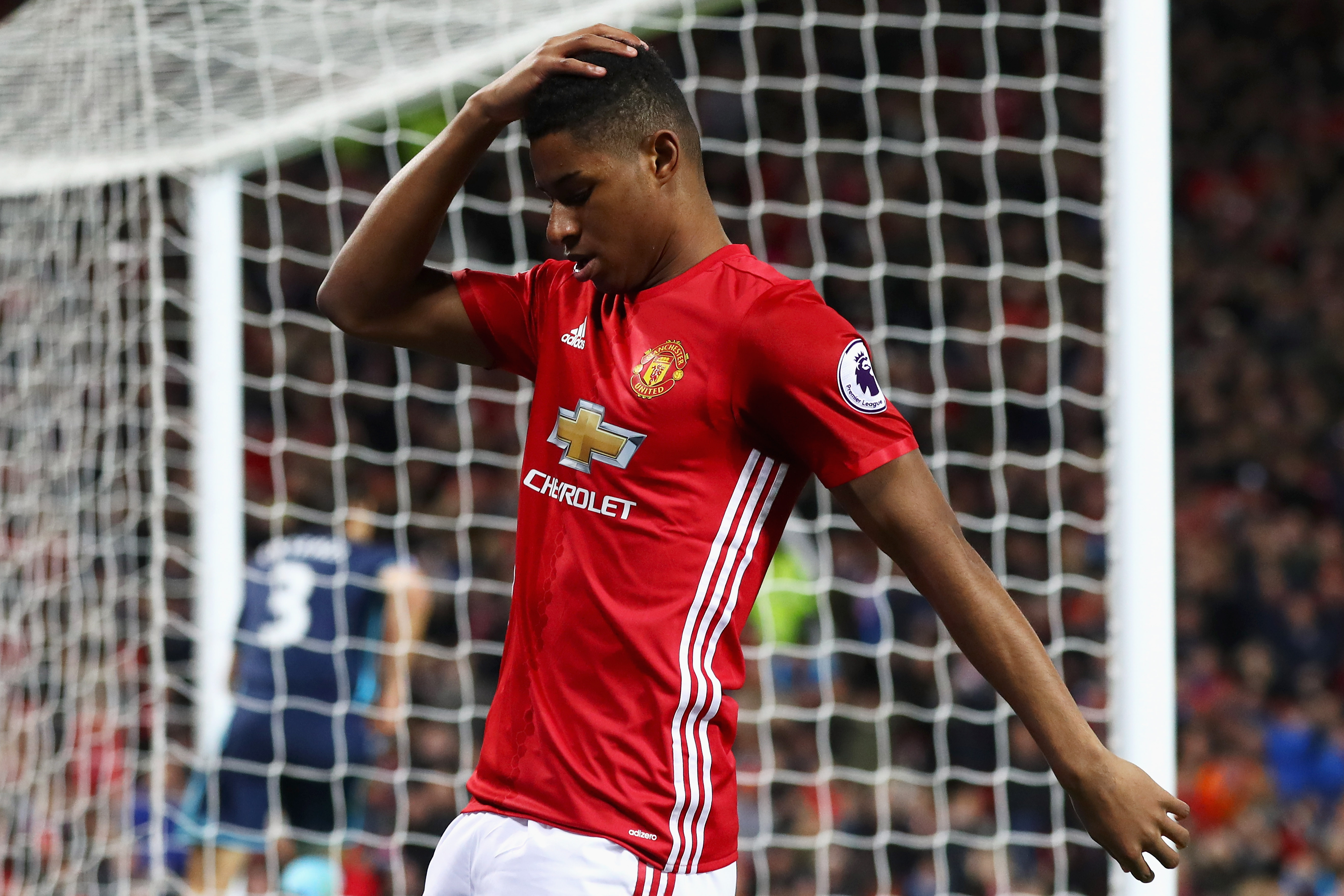 Marcus Rashford is growing frustrated at the lack of game time coming his way. (Photo courtesy - Matthew Lewis/Getty Images)