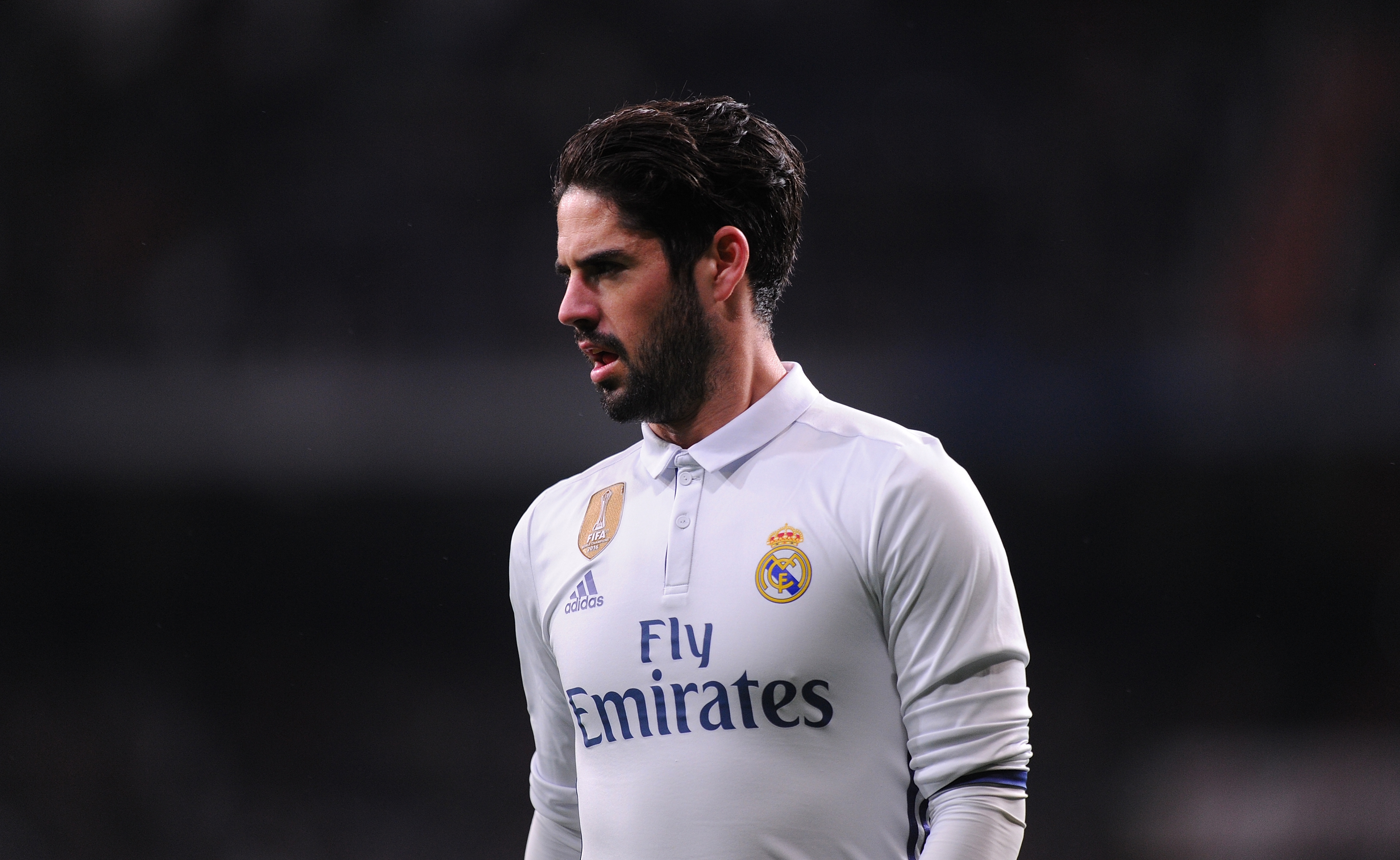 MADRID, SPAIN JANUARY 29:  Isco Alarcon of Real Madrid looks on during the La Liga match between Real Madrid CF and Real Sociedad de Futbol at the Bernabeu on January 29, 2017 in Madrid, Spain.  (Photo by Denis Doyle/Getty Images)