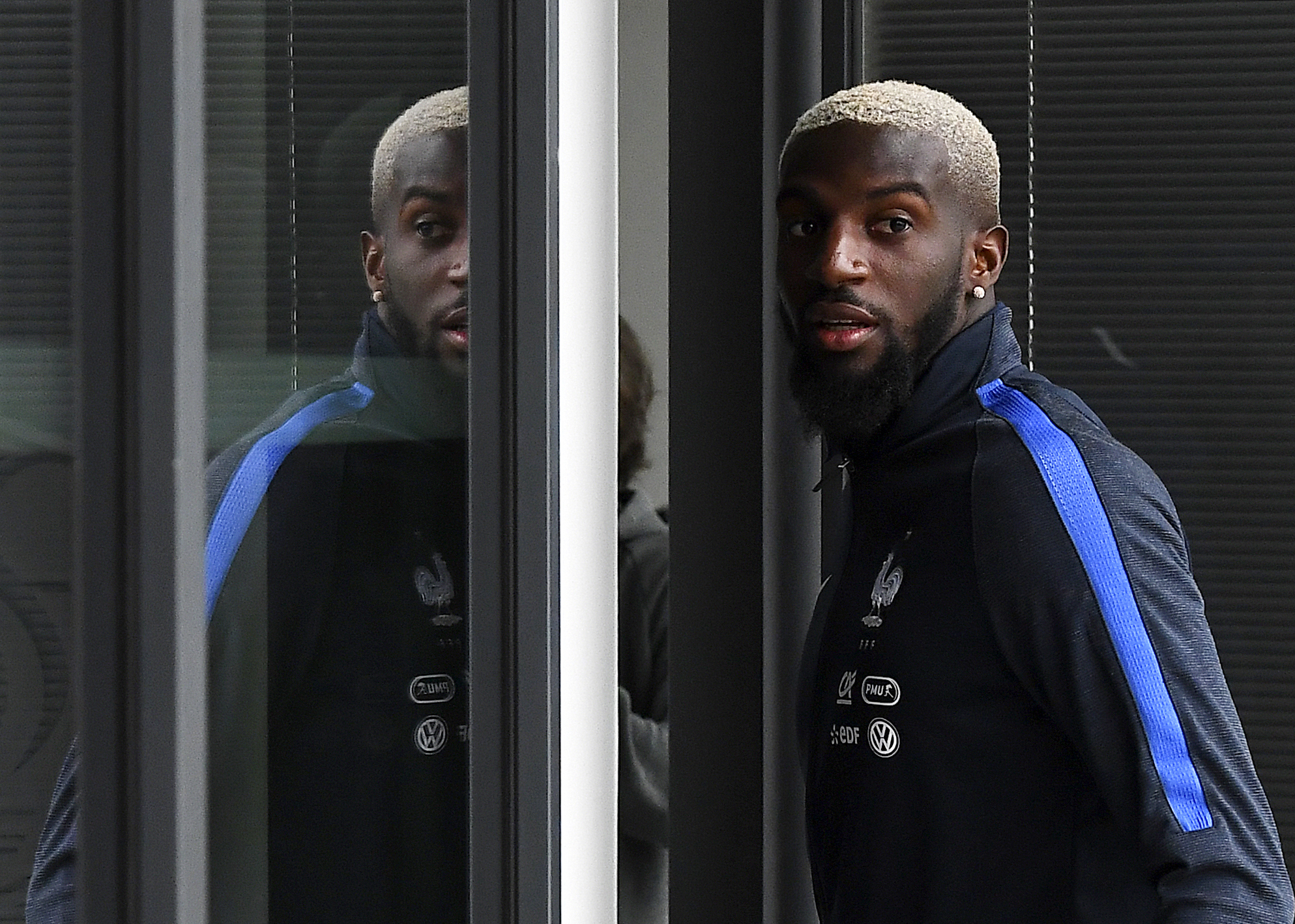France's midfielder Tiemoue Bakayoko arrives for a press conference in Clairefontaine, near Paris, on March 20, 2017, as part of the team's preparation for the upcoming World Cup 2018 qualifiers.  / AFP PHOTO / FRANCK FIFE        (Photo credit should read FRANCK FIFE/AFP/Getty Images)