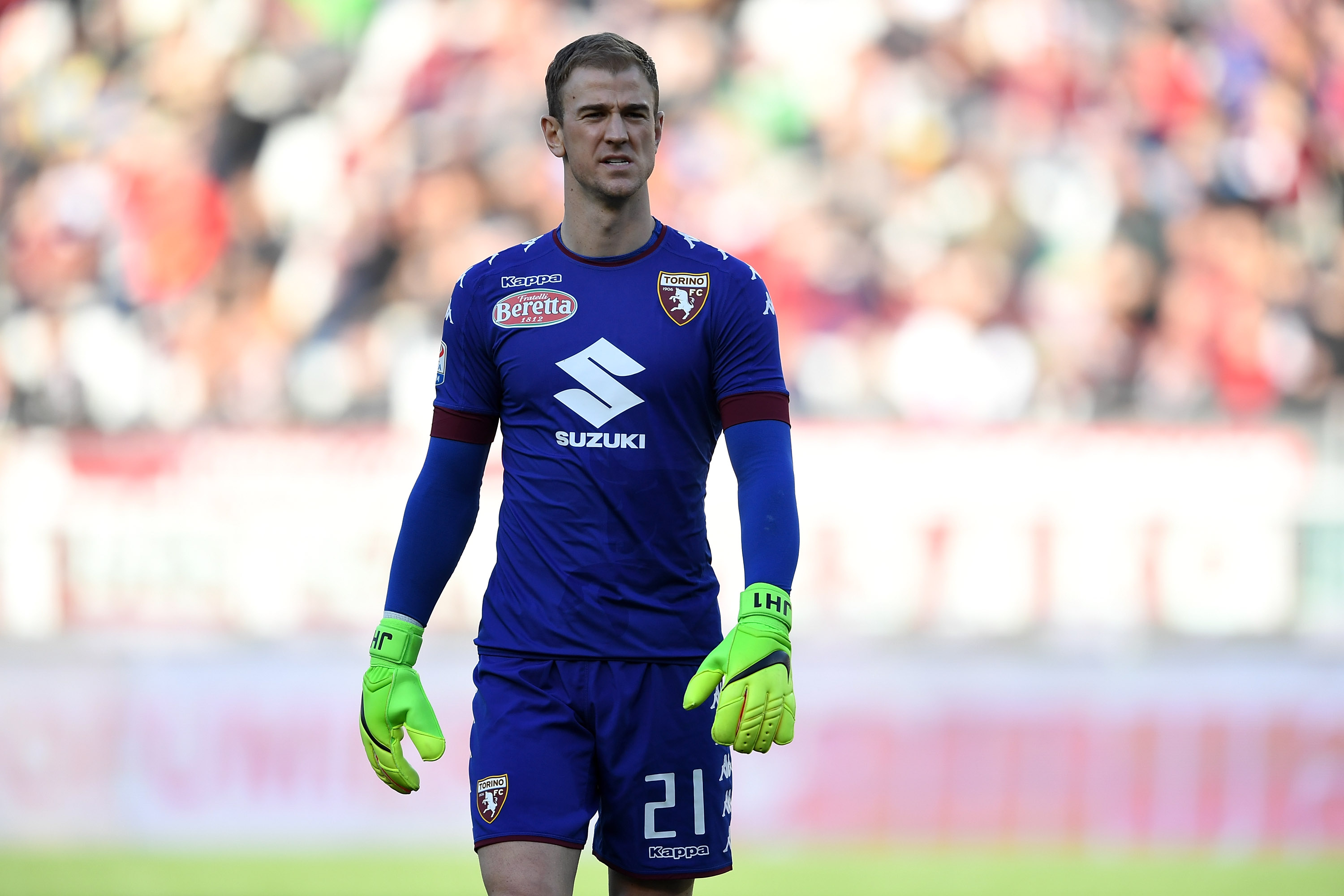 TURIN, ITALY - MARCH 05:  Joe Hart of FC Torino looks on during the Serie A match between FC Torino and US Citta di Palermo at Stadio Olimpico di Torino on March 5, 2017 in Turin, Italy.  (Photo by Valerio Pennicino/Getty Images)