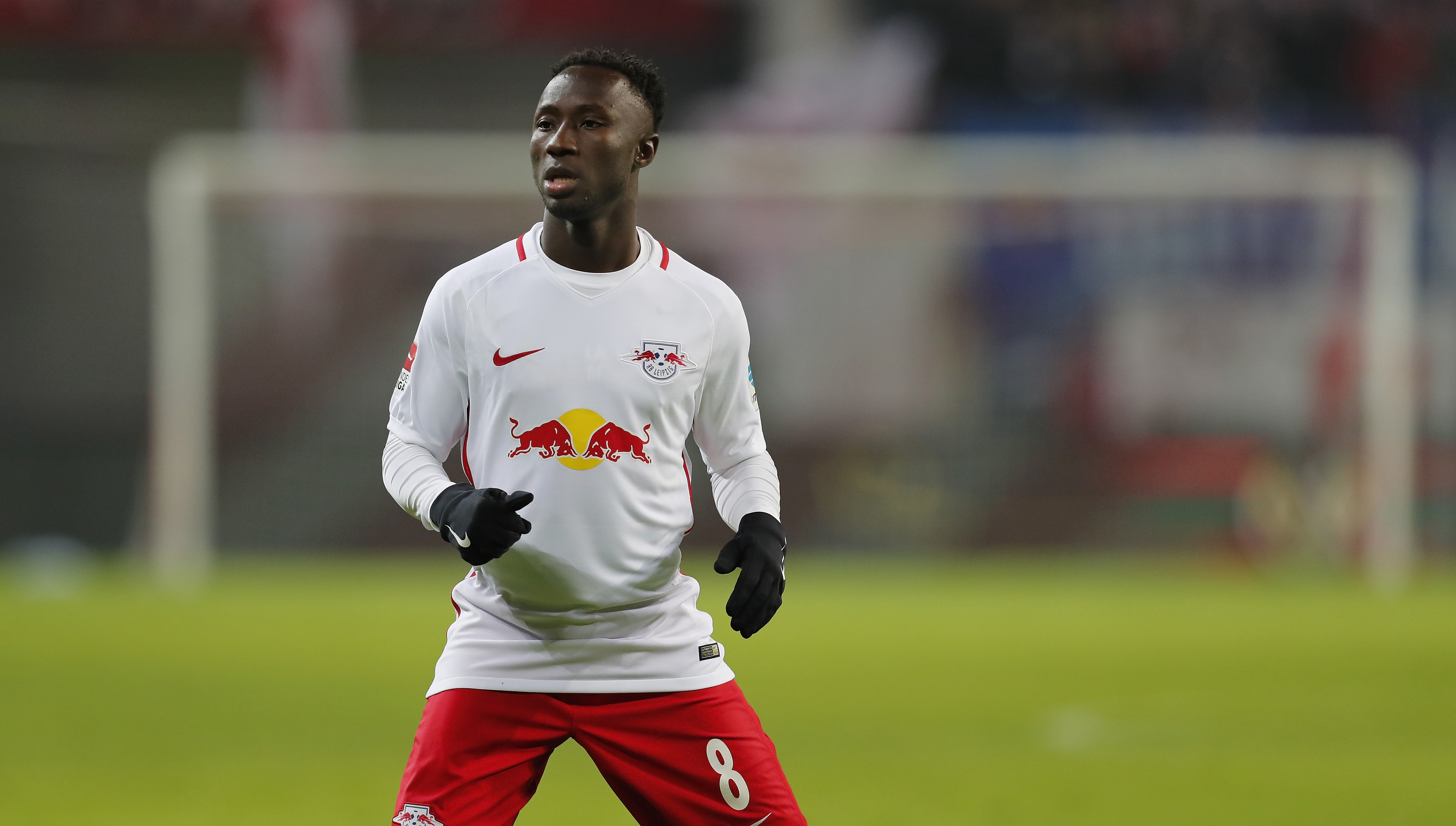 LEIPZIG, GERMANY - JANUARY 21:  Naby Keita of RB Leipzig looks on during the Bundesliga match between RB Leipzig and Eintracht Frankfurt at Red Bull Arena on January 21, 2017 in Leipzig, Germany.  (Photo by Boris Streubel/Bongarts/Getty Images)