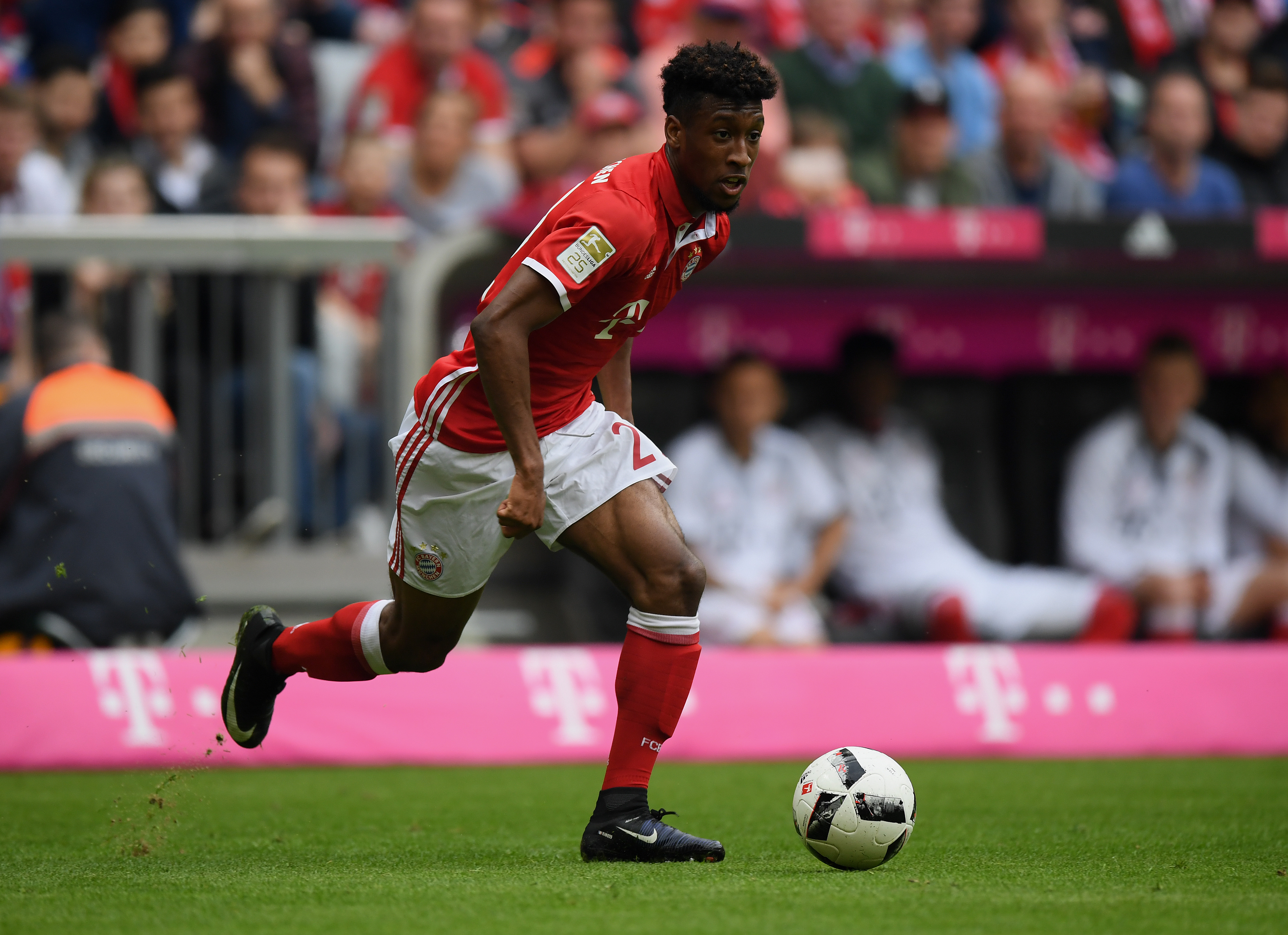 Could Coman be on his way out of Bayern next year? (Photo by Matthias Hangst/Bongarts/Getty Images)