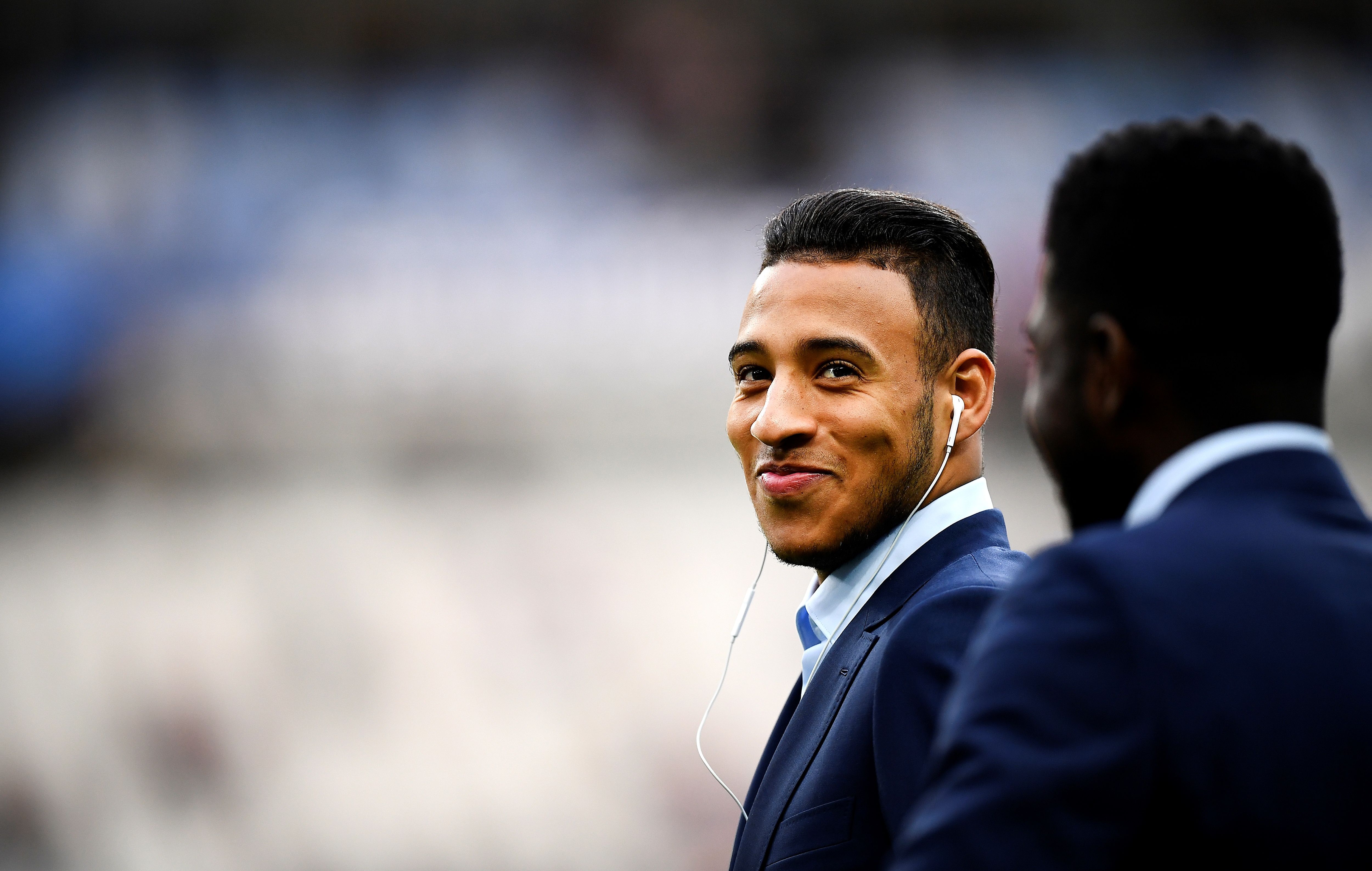 France's midfielder Corentin Tolisso smiles ahead of the friendly football match France vs Spain on March 28, 2017 at the Stade de France stadium in Saint-Denis, north of Paris.  / AFP PHOTO / FRANCK FIFE        (Photo credit should read FRANCK FIFE/AFP/Getty Images)