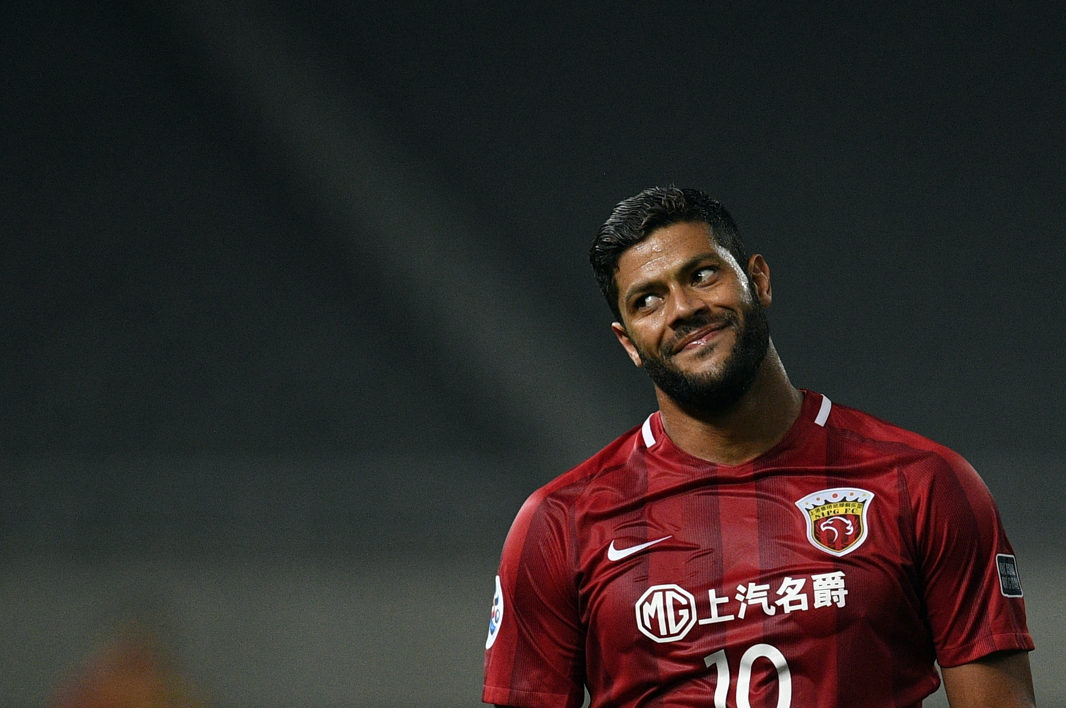 Shanghai SIPGBrazilian forward Hulk reacts during the AFC Asian Champions League group match between the Shanghai SIPG and South Koreas FC Seoul in Shanghai on April 26, 2017.  / AFP PHOTO / Johannes EISELE        (Photo credit should read JOHANNES EISELE/AFP/Getty Images)