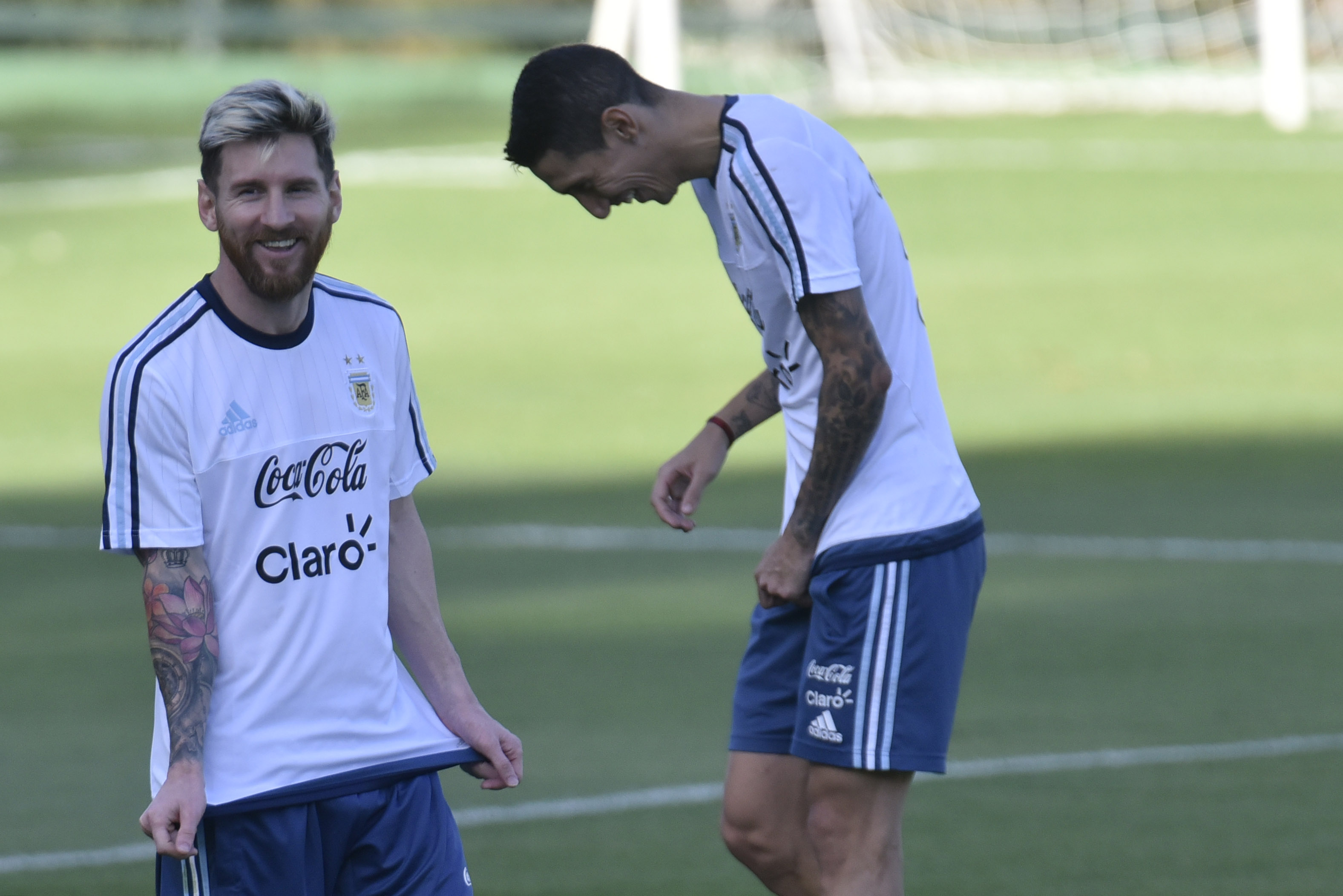 Messi and Di Maria will be aiming for one last hurrah with Argentina. (Photo by Douglas Magno/AFP/Getty Images)