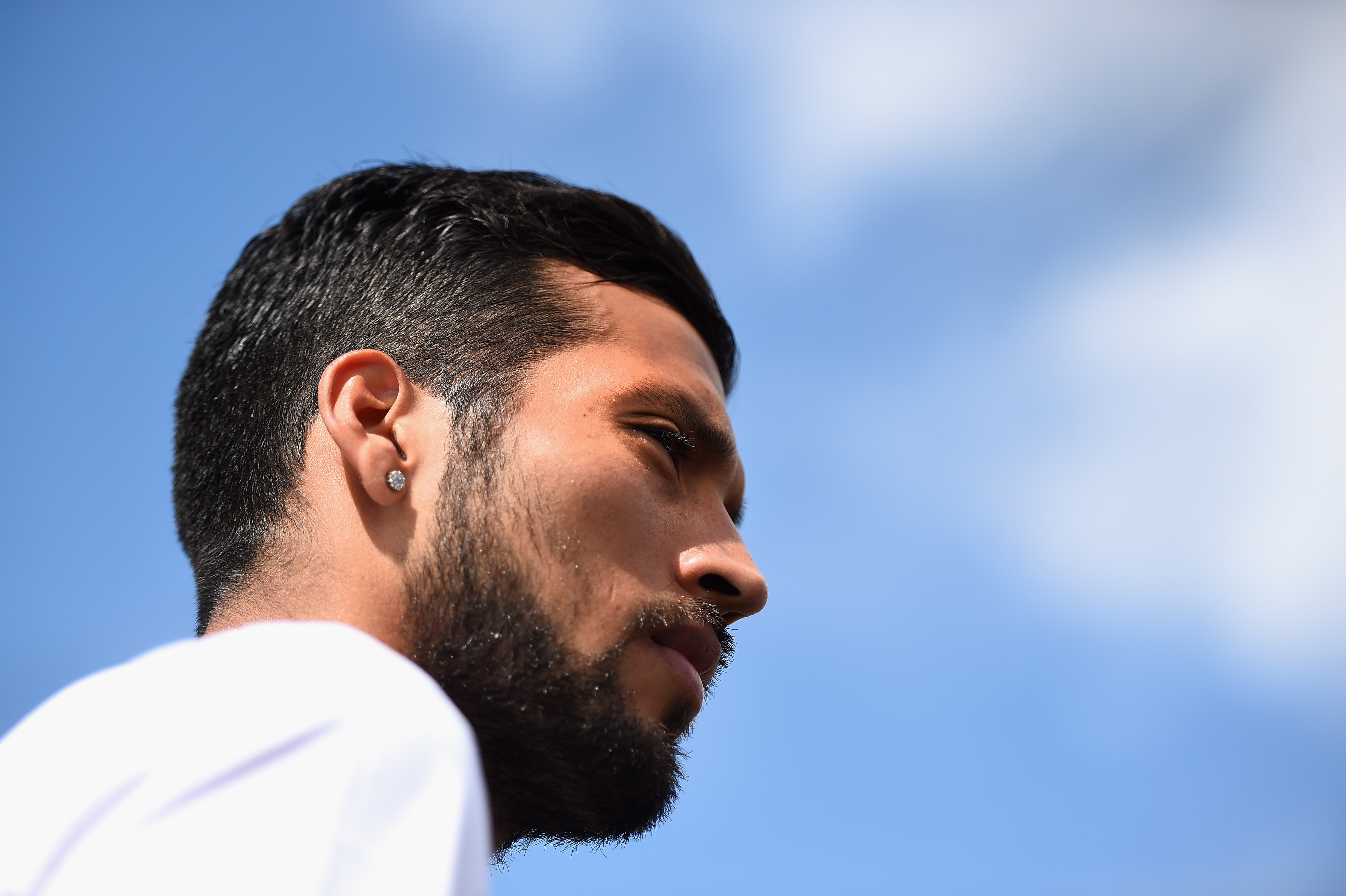 SAINT PETERSBURG, RUSSIA - JULY 20:  Ezequiel Garay of FC Zenit Saint Petersburg speaks to the media during a press conference at the Zenit Training Centre during a media tour of Russia 2018 FIFA World Cup venues on July 20, 2015 in Saint Petersburg, Russia.  (Photo by Laurence Griffiths/Getty Images)
