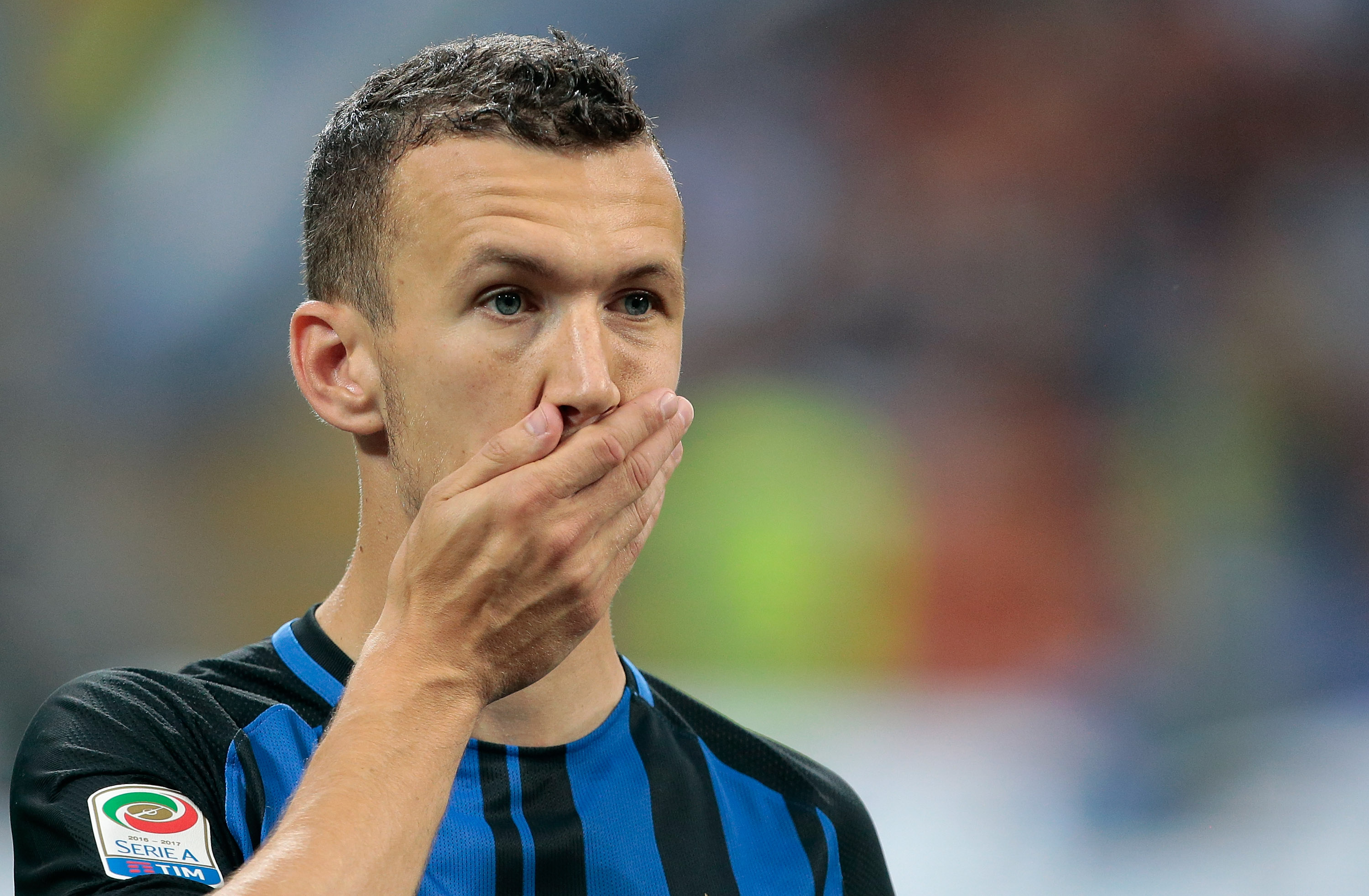 MILAN, ITALY - MAY 28:  Ivan Perisic of FC Internazionale Milano looks on during the Serie A match between FC Internazionale and Udinese Calcio at Stadio Giuseppe Meazza on May 28, 2017 in Milan, Italy.  (Photo by Emilio Andreoli/Getty Images)