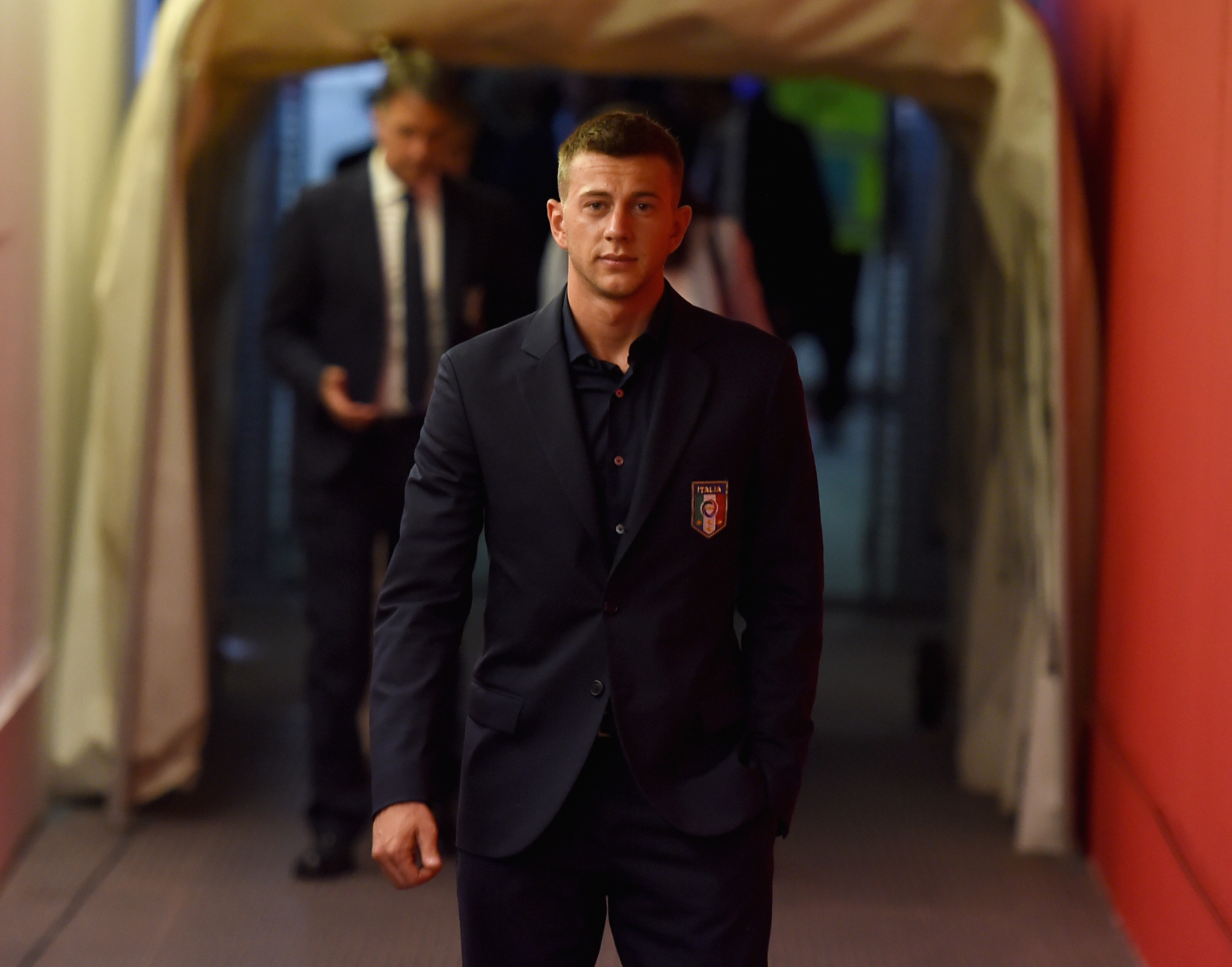 Federico Bernardeschi of Italy looks on prior to the international friendly match between Italy and France at Stadio San Nicola on September 1, 2016 in Bari, Italy.