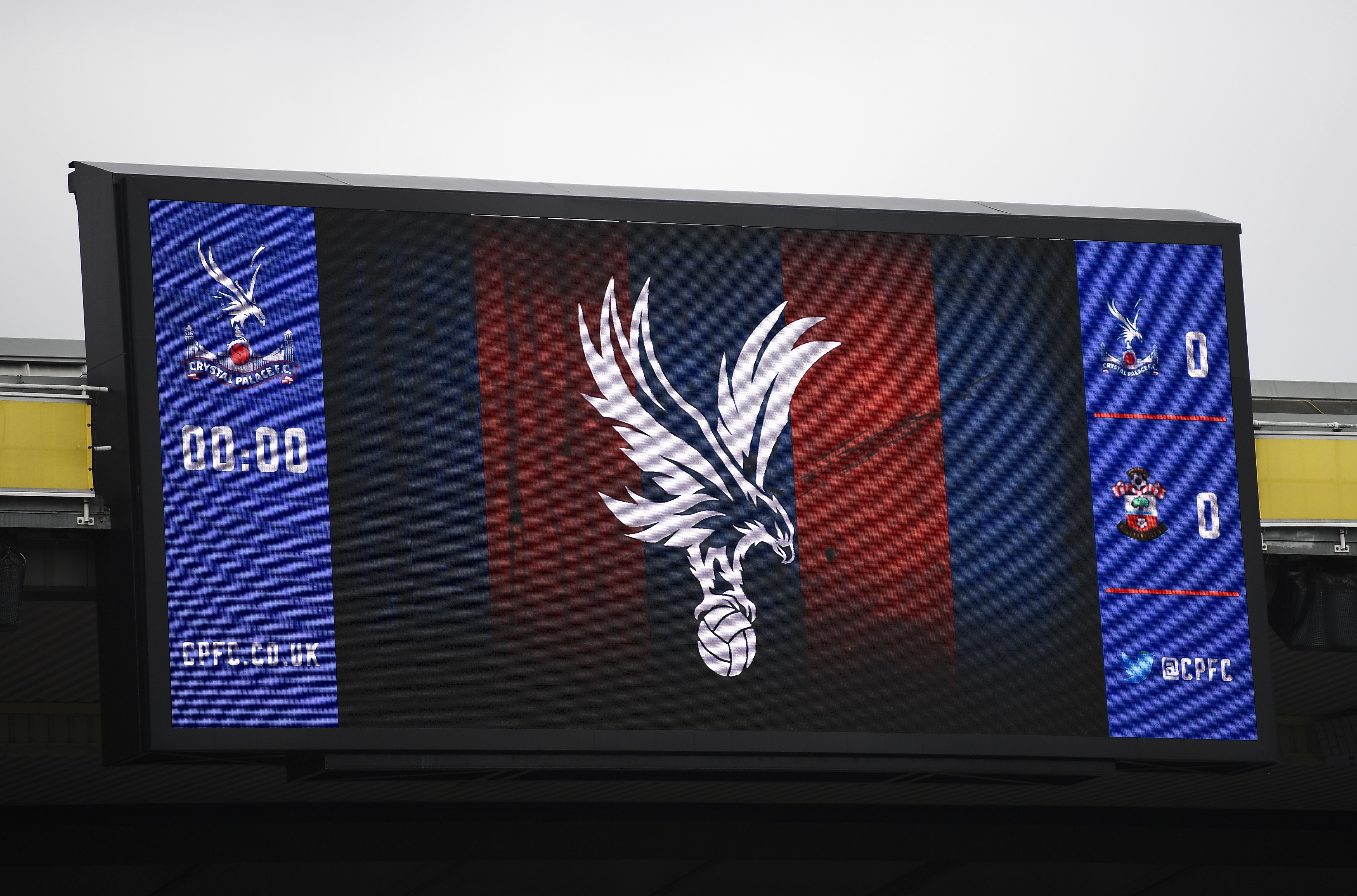 LONDON, ENGLAND - SEPTEMBER 16: A general view of the the LED screen inside the stadium prior to the Premier League match between Crystal Palace and Southampton at Selhurst Park on September 16, 2017 in London, England.  (Photo by Mike Hewitt/Getty Images)