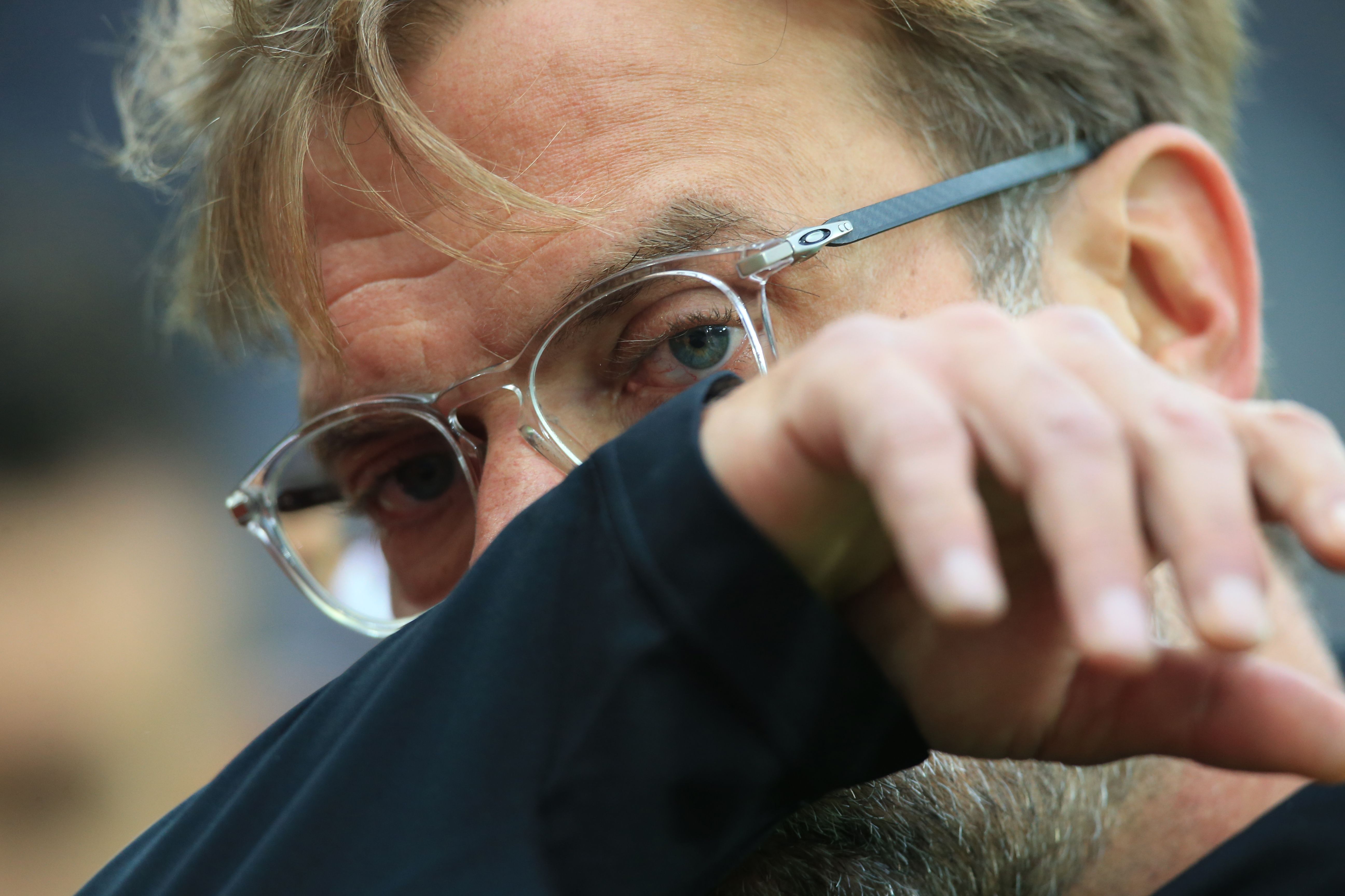 Liverpool's German manager Jurgen Klopp arrives for the English Premier League football match between Newcastle United and Liverpool at St James' Park in Newcastle-upon-Tyne, north east England on October 1, 2017. / AFP PHOTO / Lindsey PARNABY / RESTRICTED TO EDITORIAL USE. No use with unauthorized audio, video, data, fixture lists, club/league logos or 'live' services. Online in-match use limited to 75 images, no video emulation. No use in betting, games or single club/league/player publications.  /         (Photo credit should read LINDSEY PARNABY/AFP/Getty Images)