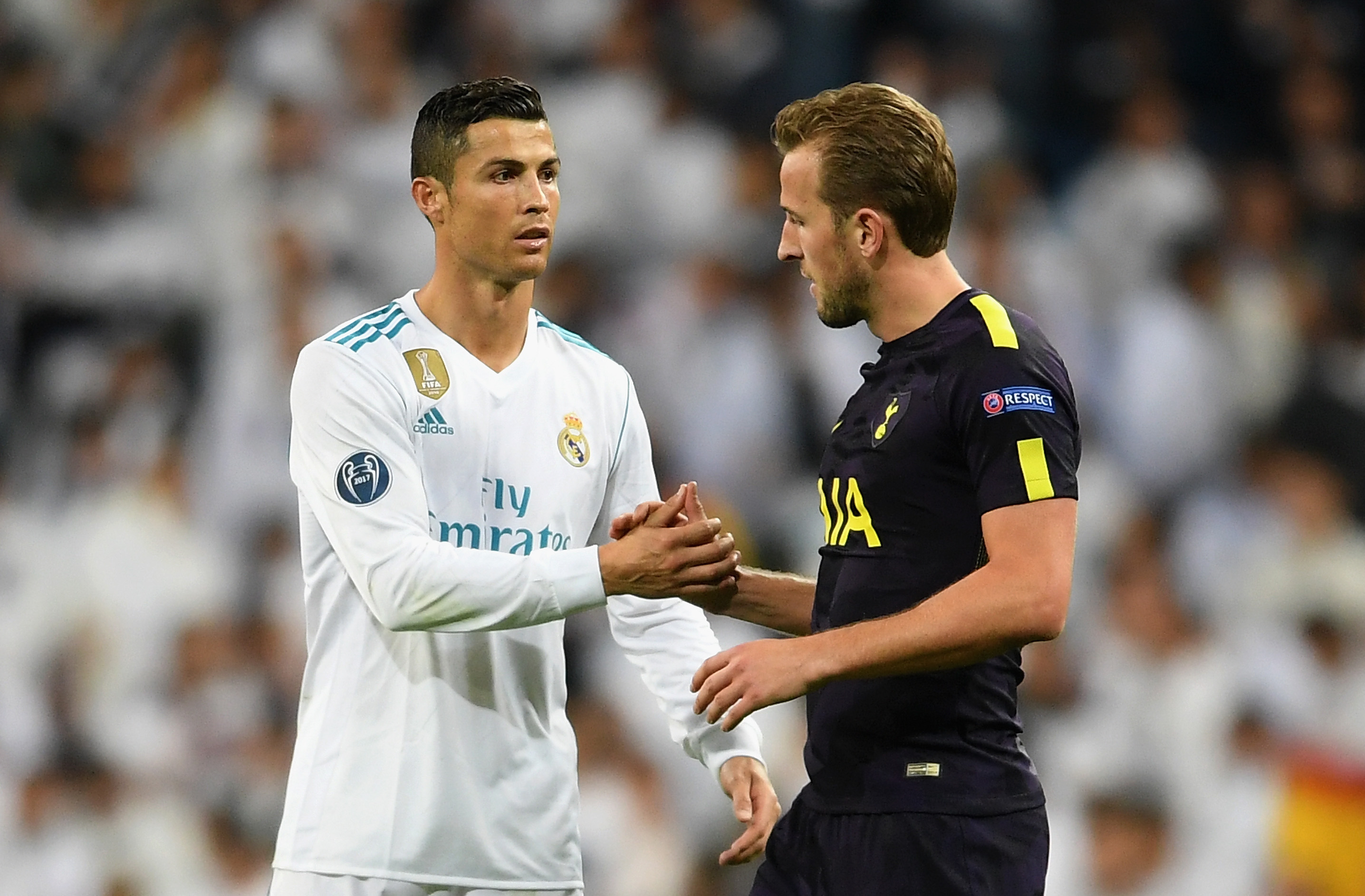 Could Ronaldo and Kane link up at Juventus next season? (Photo by Laurence Griffiths/Getty Images)