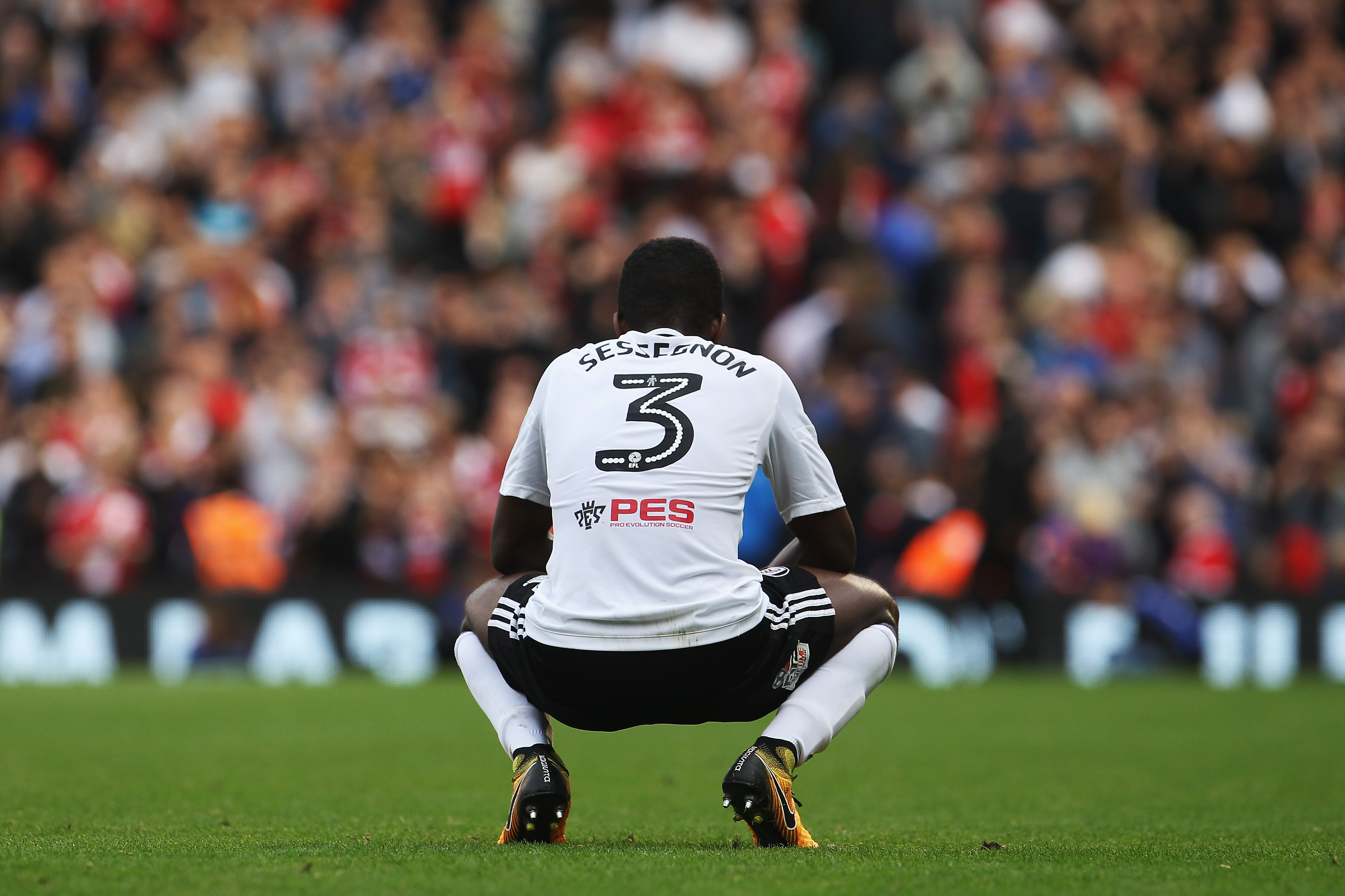 LONDON, ENGLAND - SEPTEMBER 23: Ryan Sessegnon of Fulham reacts during the Sky Bet Championship match between Fulham and Middlesbrough at Craven Cottage on September 23, 2017 in London, England.  (Photo by Ker Robertson/Getty Images)