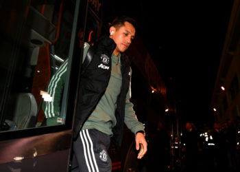 YEOVIL, ENGLAND - JANUARY 26:  Alexis Sanchez of of Manchester United arrives for The Emirates FA Cup Fourth Round match between Yeovil Town and Manchester United at Huish Park on January 26, 2018 in Yeovil, England.  (Photo by Dan Mullan/Getty Images)