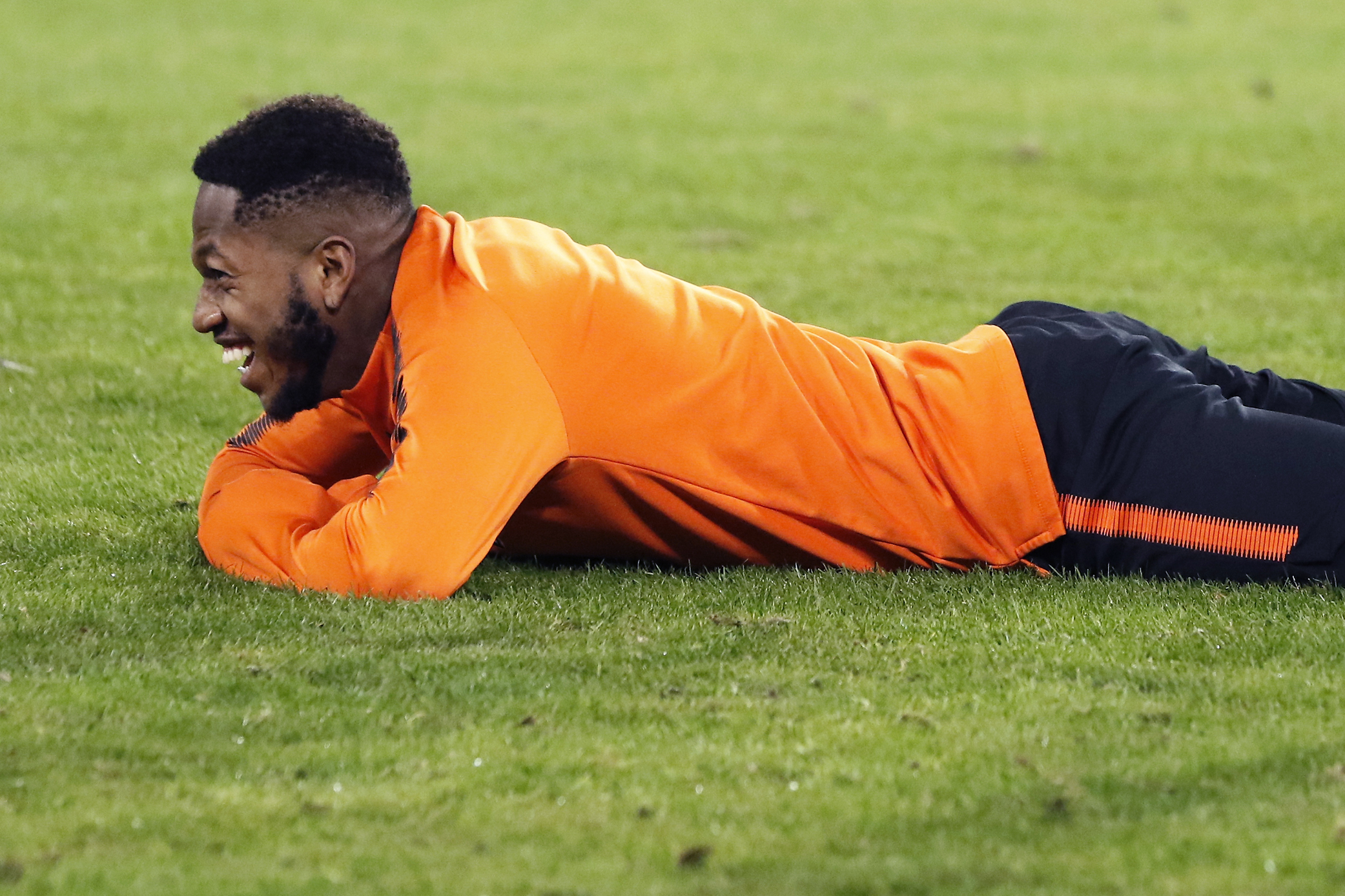 Shakhtar's Brazilian midfielder Fred reacts  during a training session on the eve of the UEFA Champions League Group F football match SSC Napoli vs FC Shakhtar Donetsk at the San Paolo Stadium on November 20, 2017. / AFP PHOTO / CARLO HERMANN        (Photo credit should read CARLO HERMANN/AFP/Getty Images)