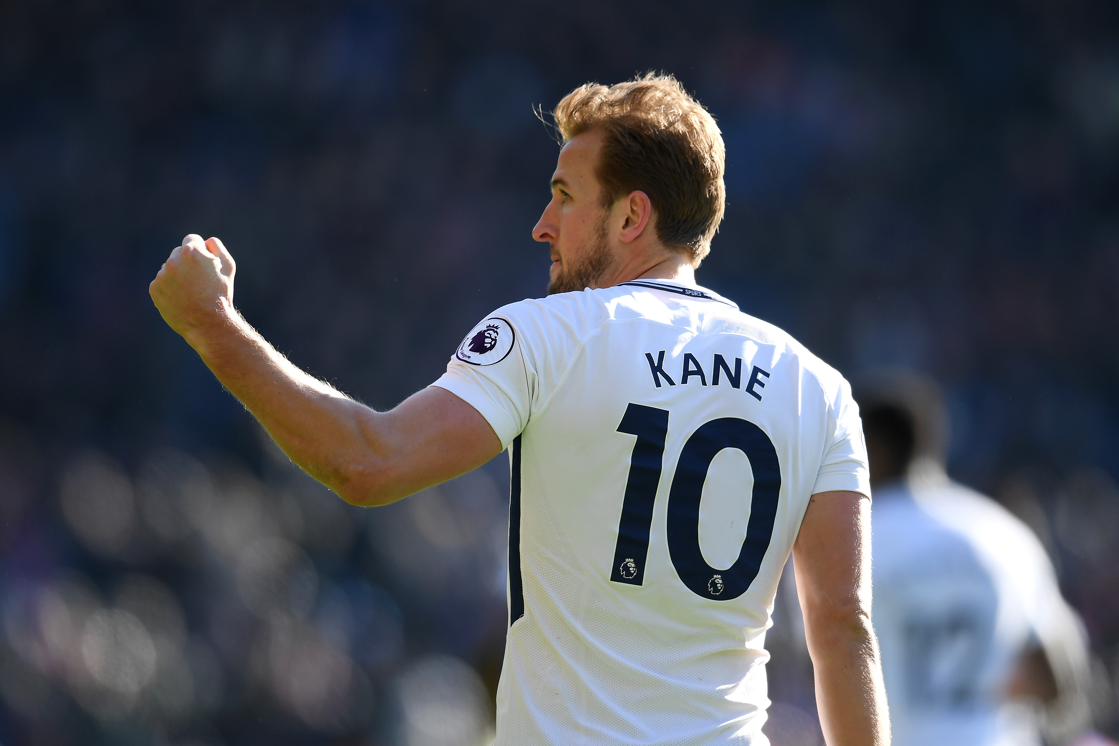 LONDON, ENGLAND - FEBRUARY 25:  Harry Kane of Tottenham Hotspur celebrates after scoring his sides first goal during the Premier League match between Crystal Palace and Tottenham Hotspur at Selhurst Park on February 25, 2018 in London, England.  (Photo by Mike Hewitt/Getty Images)